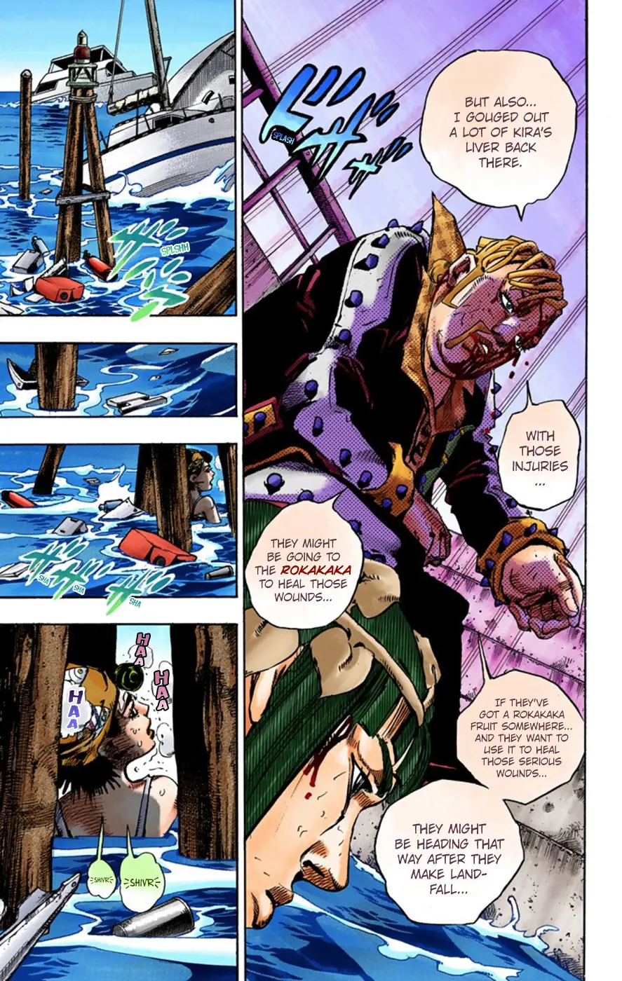 JoJo's Bizarre Adventure, Part 8: JoJolion Colored Manga — Chapter 52 — Page 34