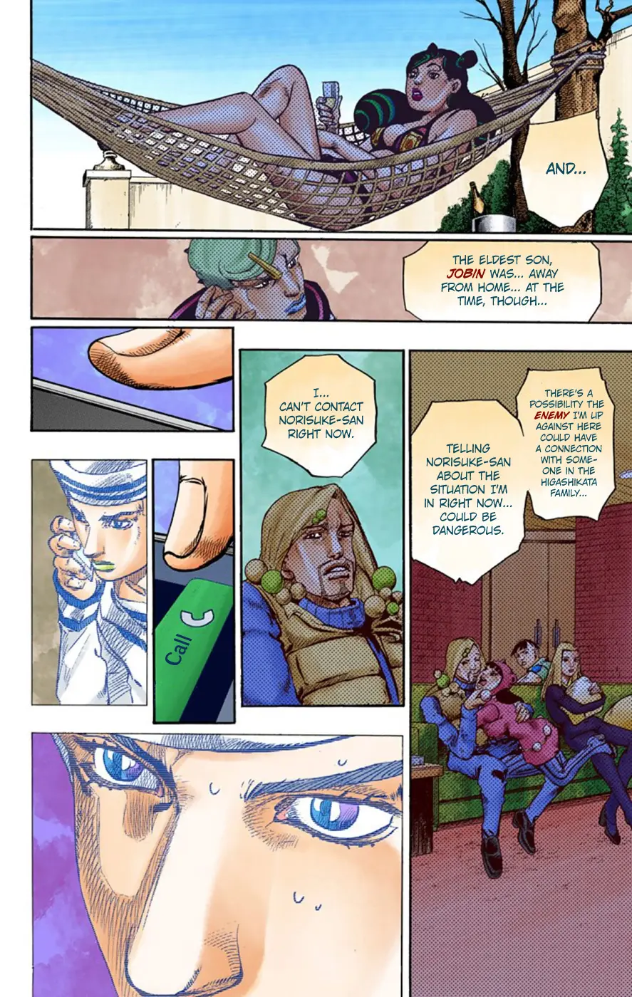 JoJo's Bizarre Adventure, Part 8: JoJolion Colored Manga — Chapter 61 — Page 34