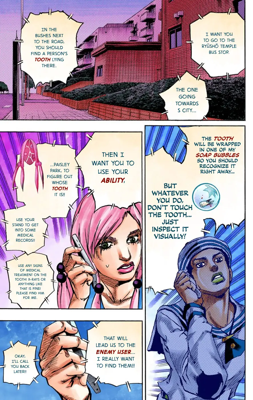 JoJo's Bizarre Adventure, Part 8: JoJolion Colored Manga — Chapter 61 — Page 38