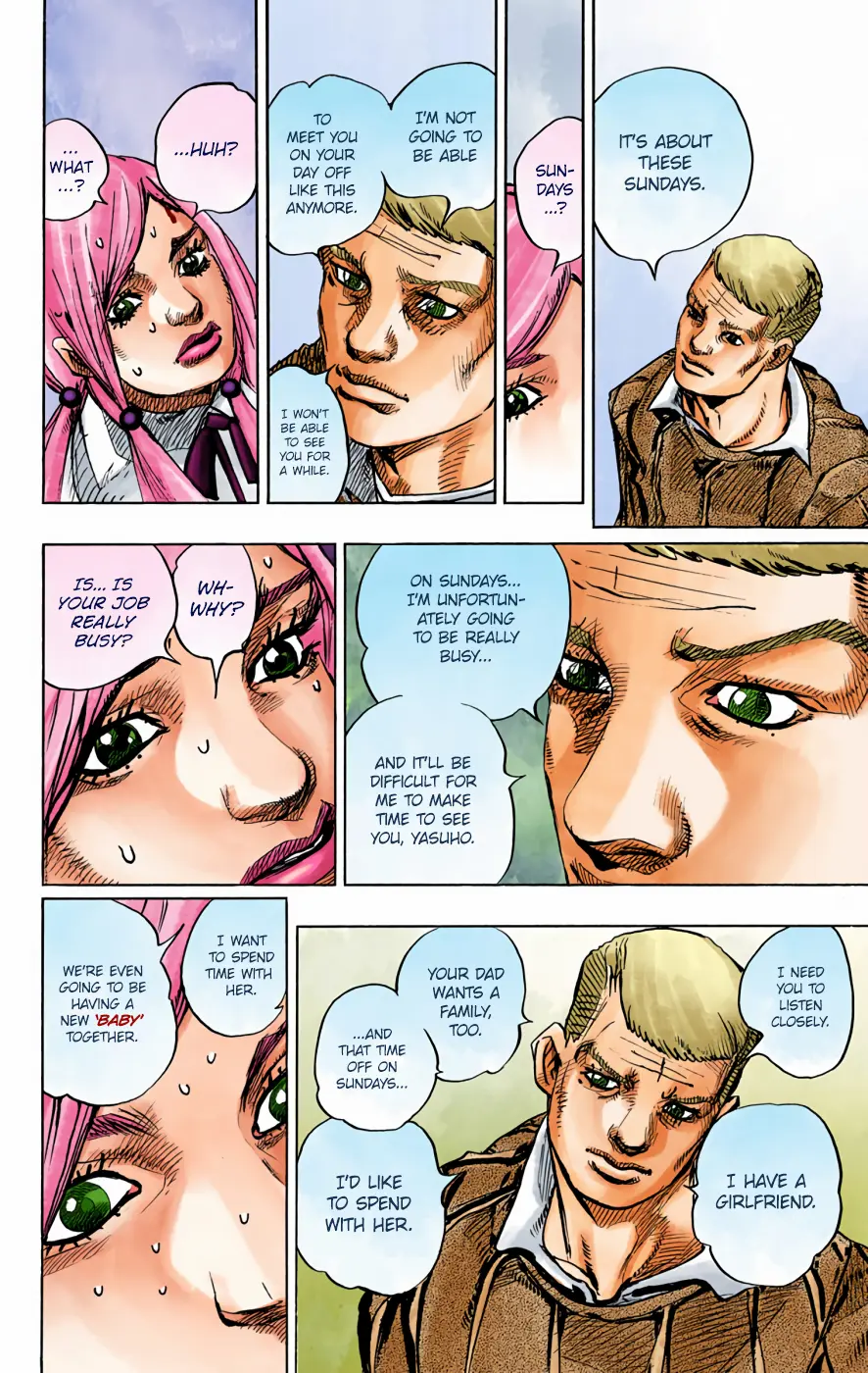 JoJo's Bizarre Adventure, Part 8: JoJolion Colored Manga β Chapter 71 β Page 34