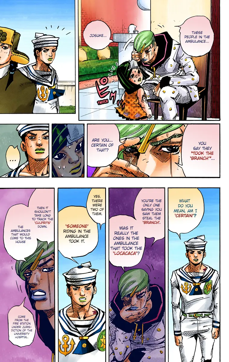 JoJo's Bizarre Adventure, Part 8: JoJolion Colored Manga β Chapter 77 β Page 7