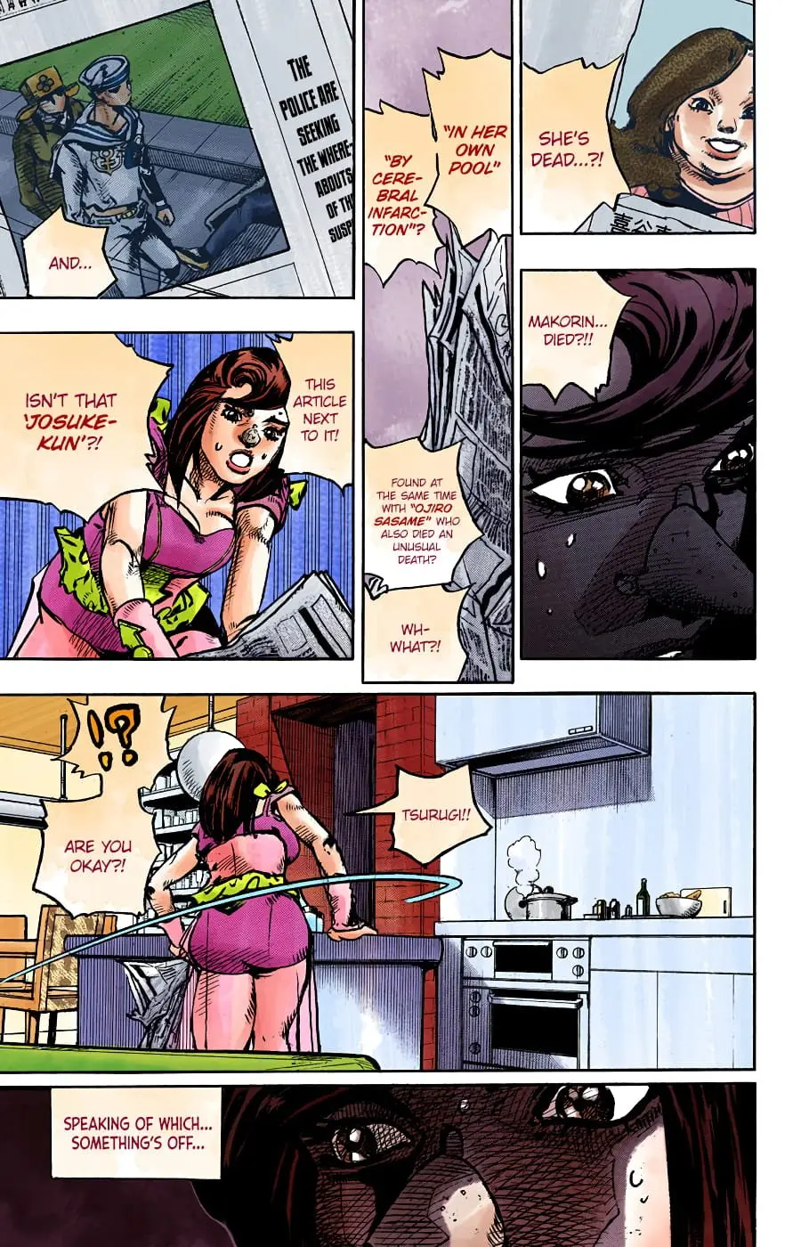 JoJo's Bizarre Adventure, Part 8: JoJolion Colored Manga β Chapter 91 β Page 16