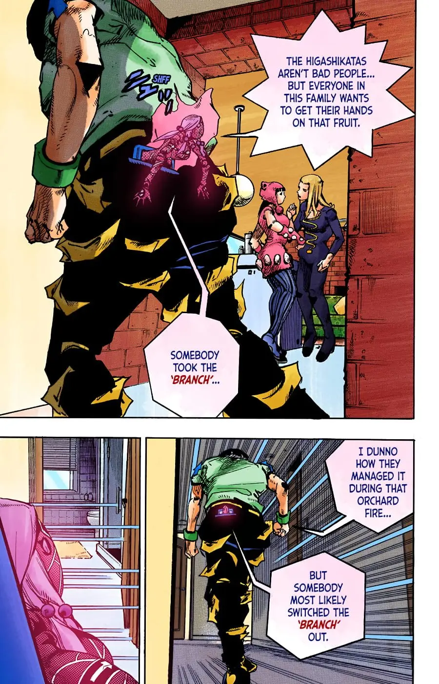 JoJo's Bizarre Adventure, Part 8: JoJolion Colored Manga — Chapter 93 — Page 14