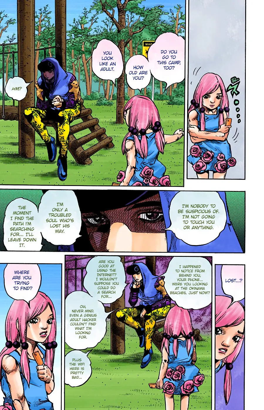JoJo's Bizarre Adventure, Part 8: JoJolion Colored Manga — Chapter 102 — Page 9