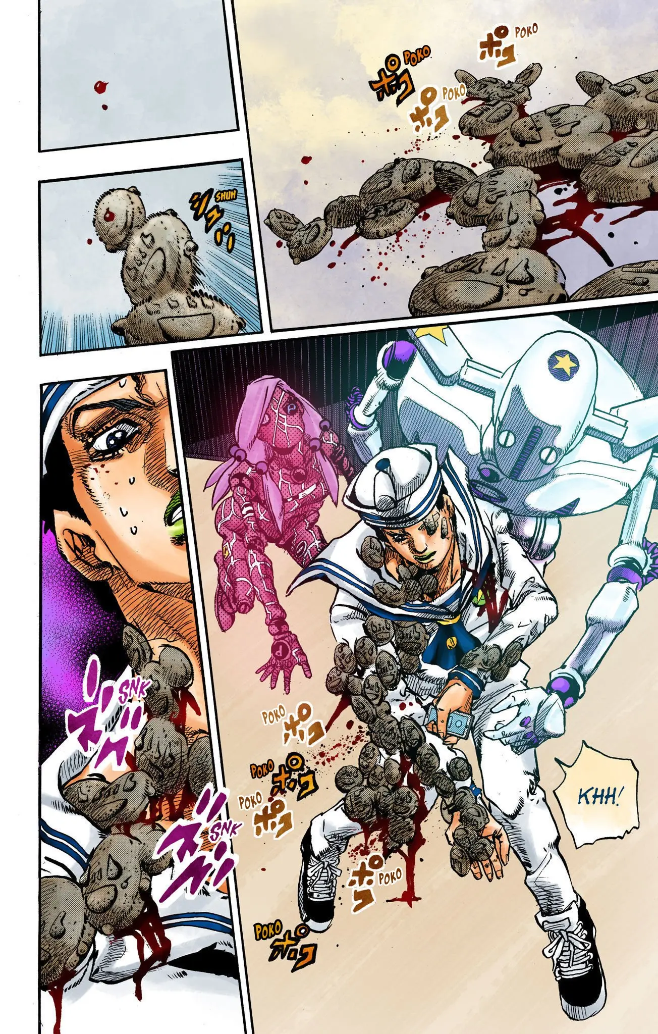 JoJo's Bizarre Adventure, Part 8: JoJolion Colored Manga β Chapter 105 β Page 16