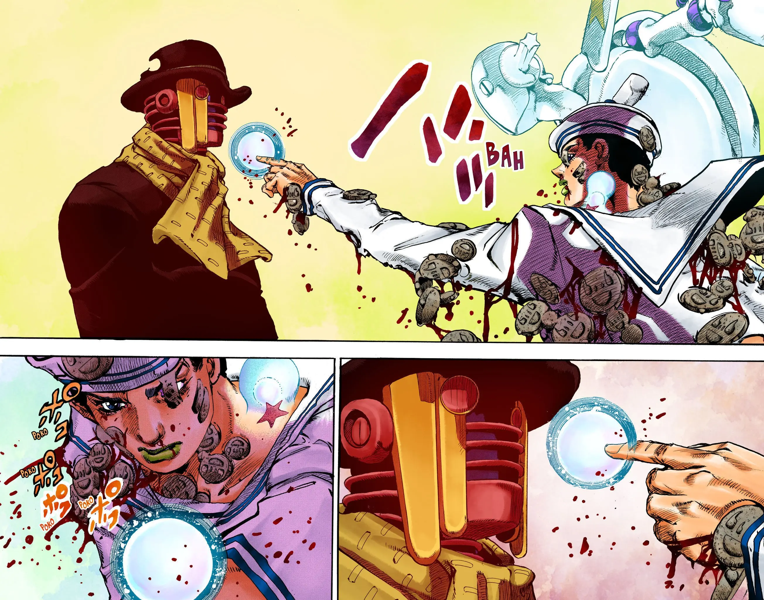 JoJo's Bizarre Adventure, Part 8: JoJolion Colored Manga β Chapter 105 β Page 27