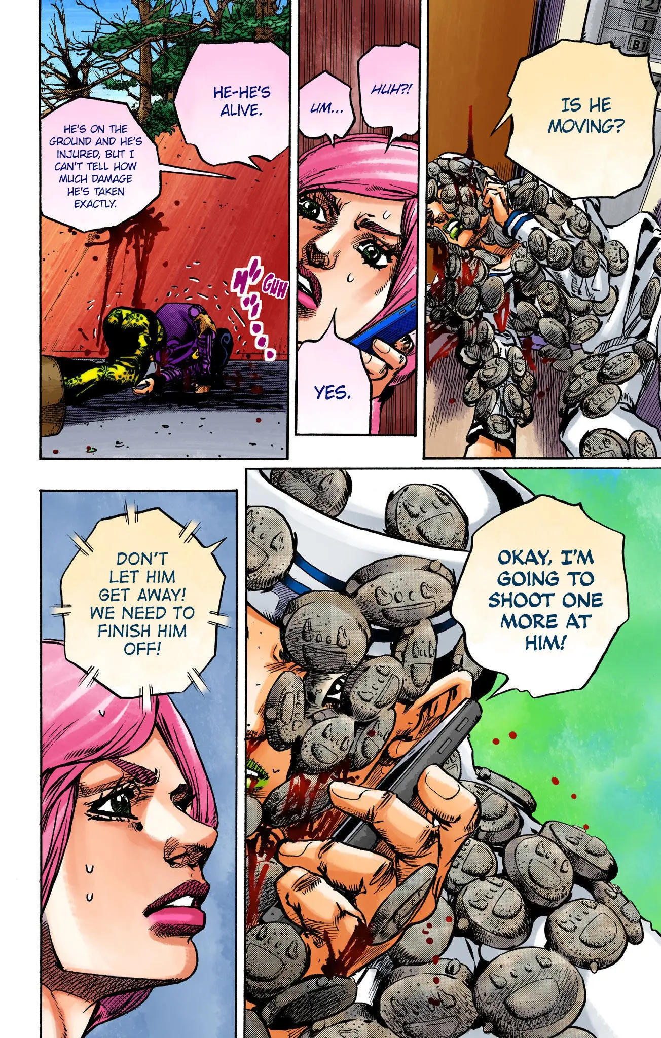 JoJo's Bizarre Adventure, Part 8: JoJolion Colored Manga — Chapter 106 — Page 16