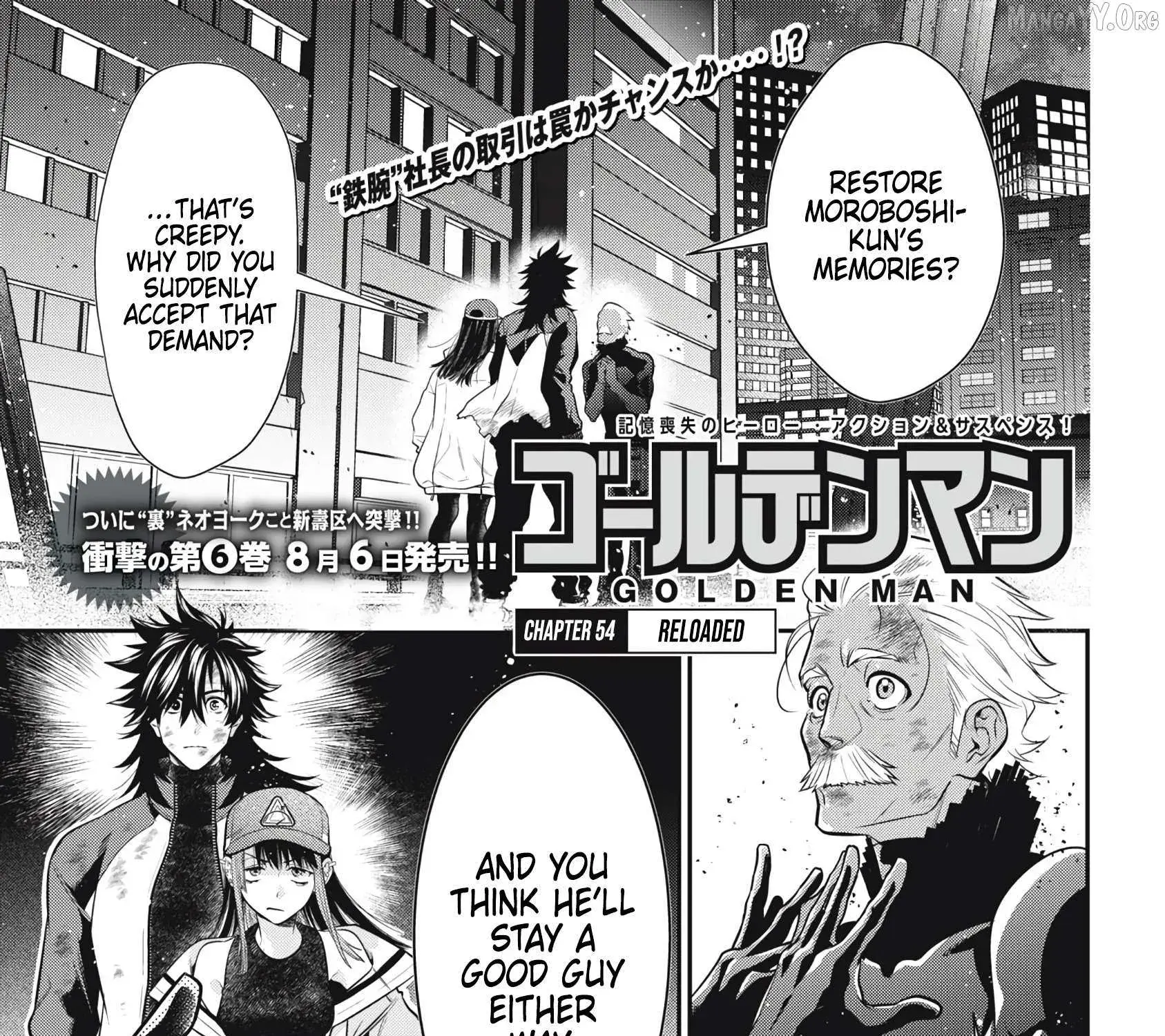 GOLDEN MAN Manga — Chapter 54 — Page 1