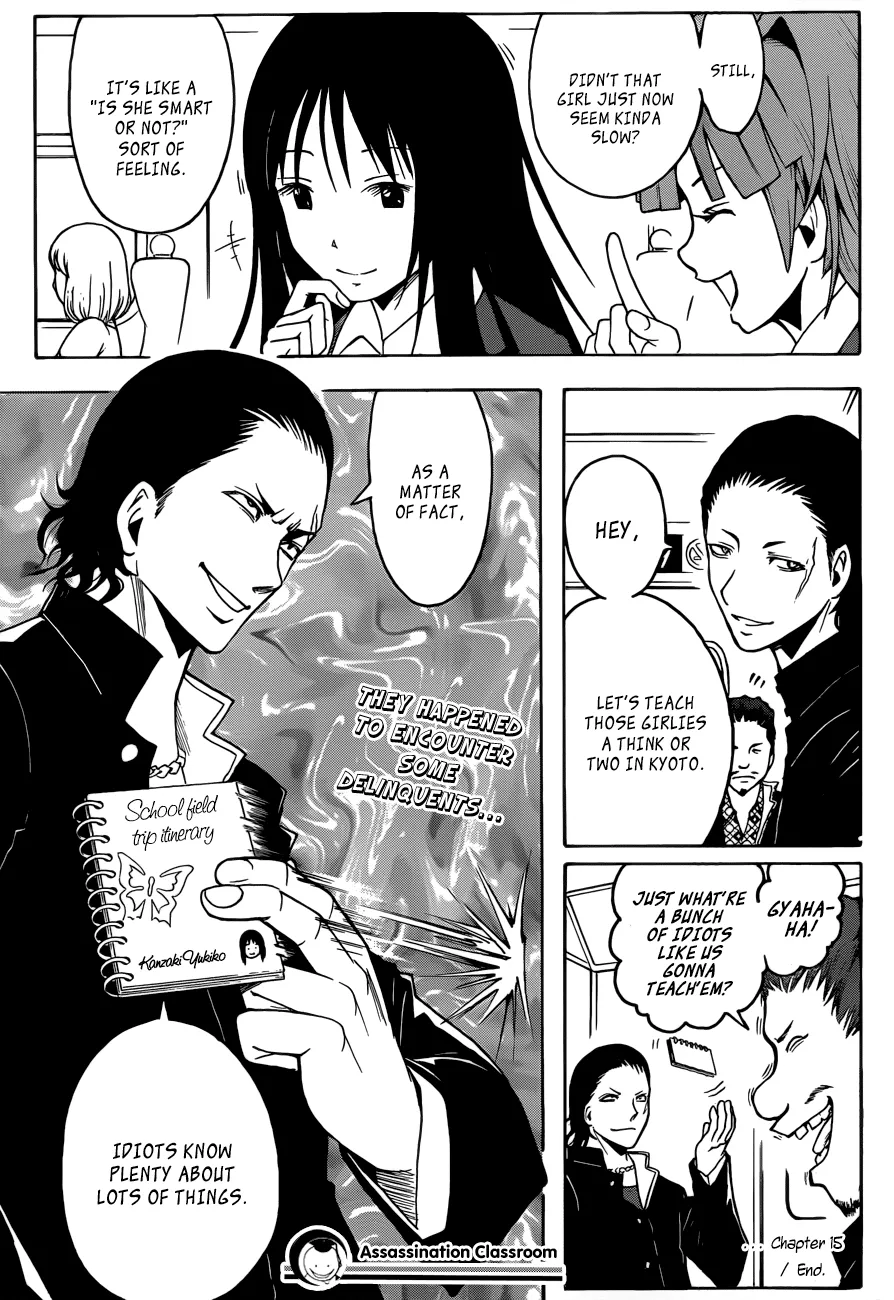Assassination Classroom — Chapter 15 — Page 20