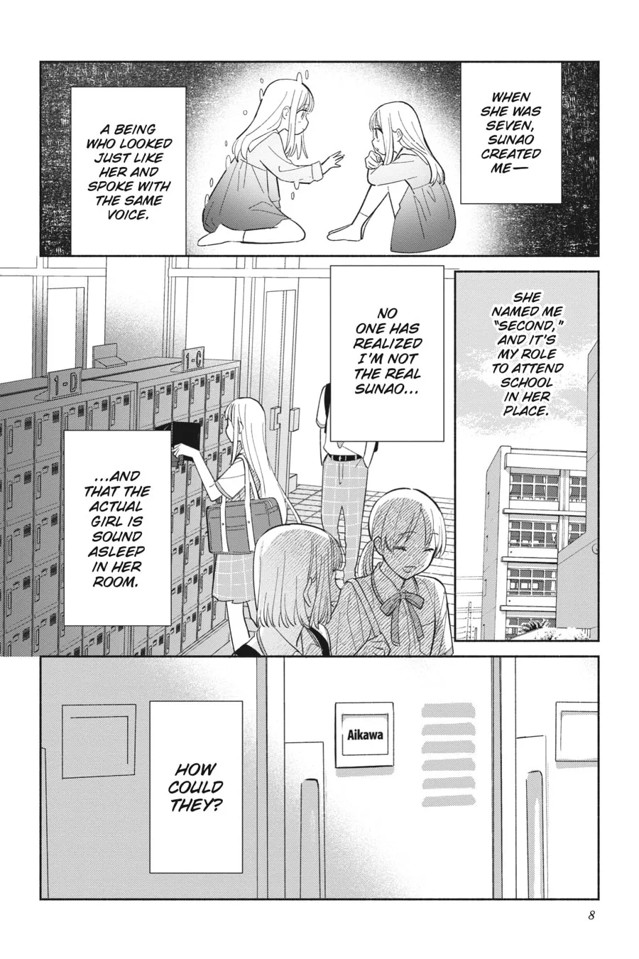 Even a Replica Can Fall in Love β Chapter 1 β Page 8