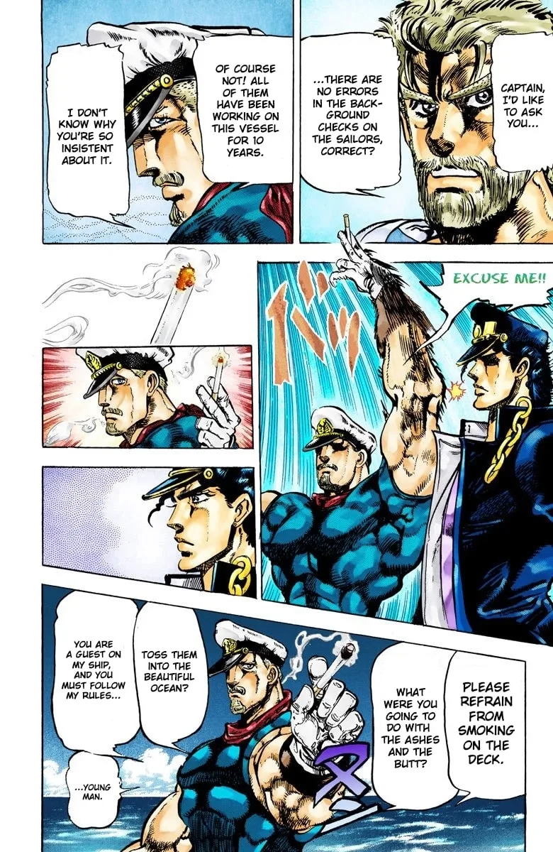JoJo no Kimyou na Bouken Part 3: Stardust Crusaders Colored Manga — Chapter 15 — Page 8