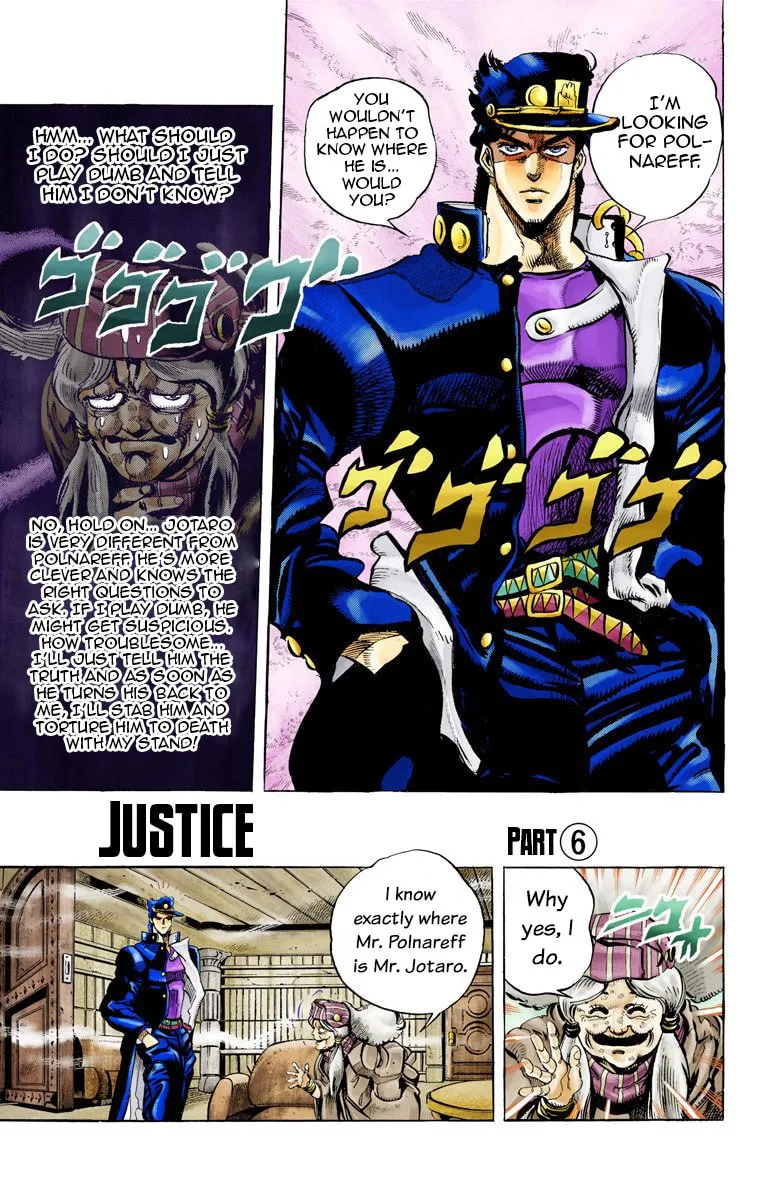 JoJo no Kimyou na Bouken Part 3: Stardust Crusaders Colored Manga — Chapter 46 — Page 1