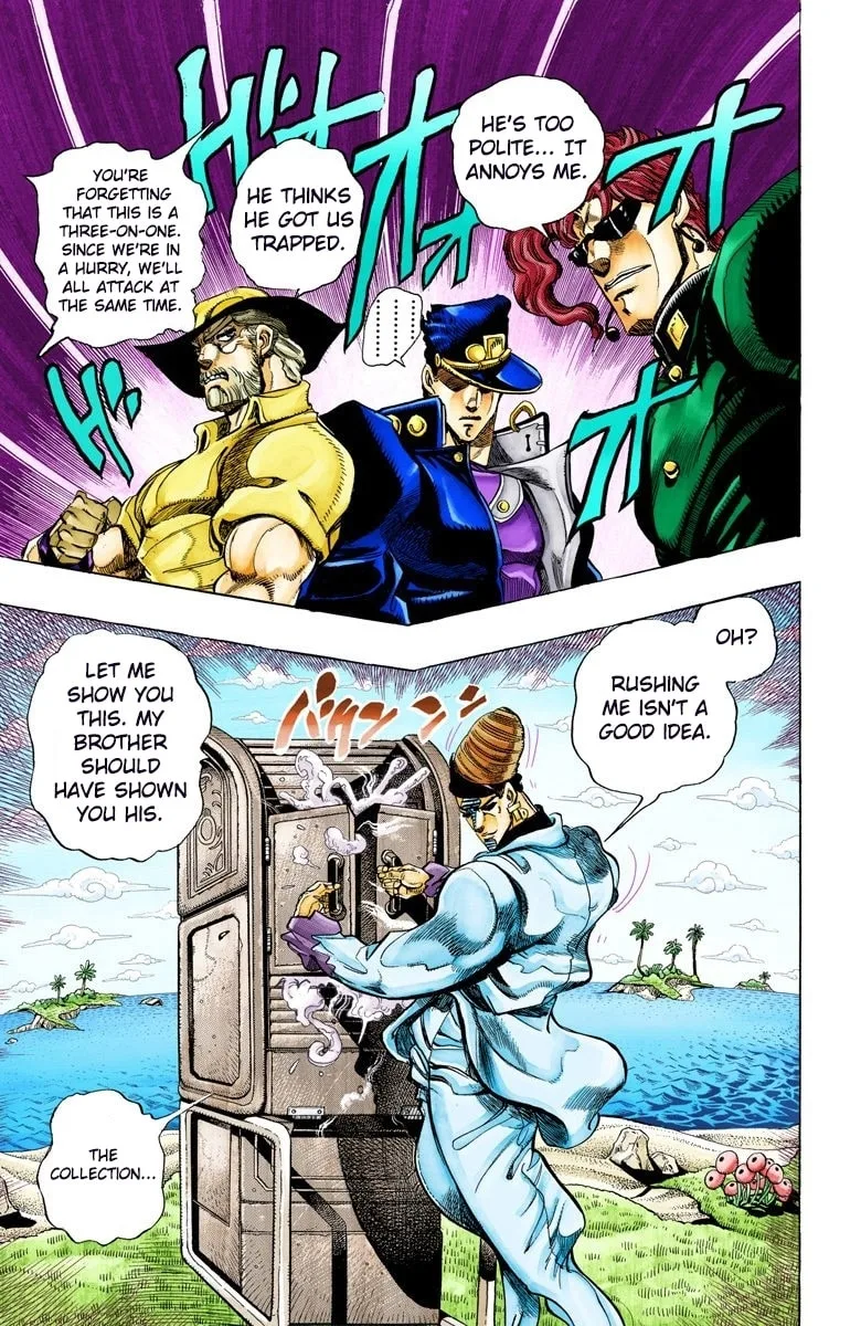 JoJo no Kimyou na Bouken Part 3: Stardust Crusaders Colored Manga — Chapter 116 — Page 8