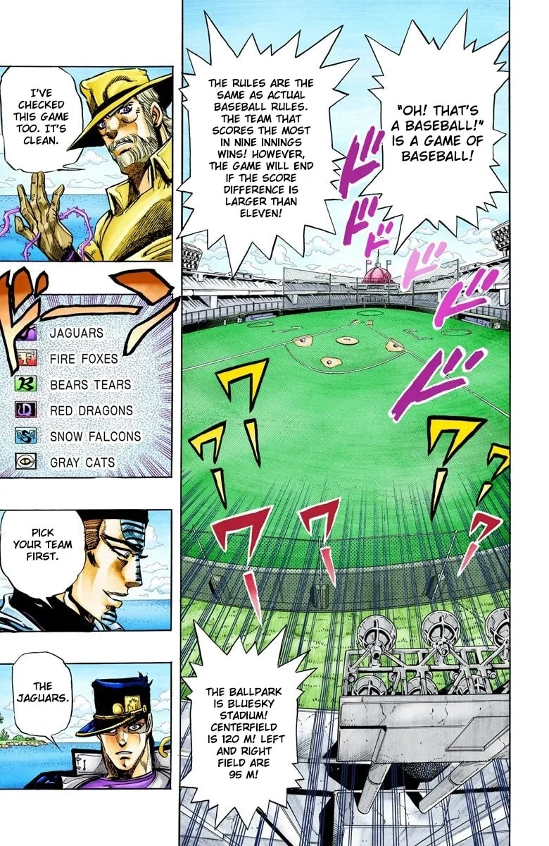 JoJo no Kimyou na Bouken Part 3: Stardust Crusaders Colored Manga — Chapter 120 — Page 9