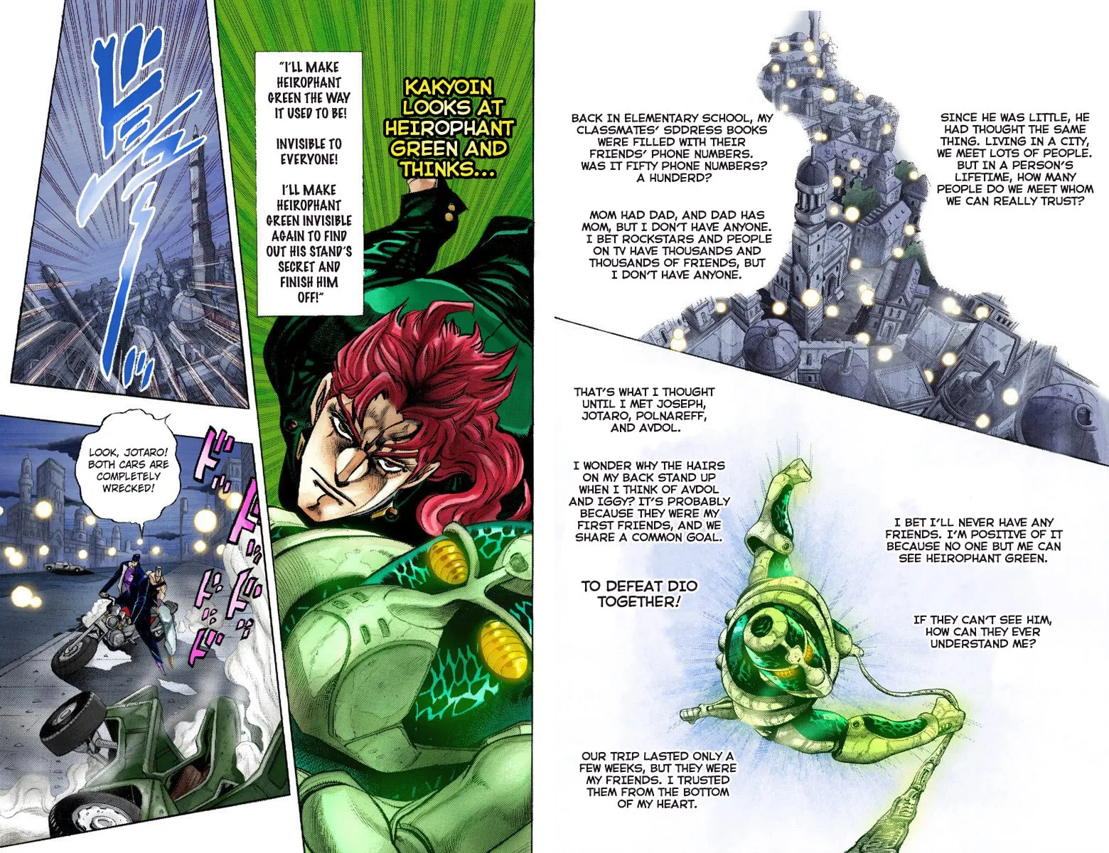 JoJo no Kimyou na Bouken Part 3: Stardust Crusaders Colored Manga — Chapter 140 — Page 4