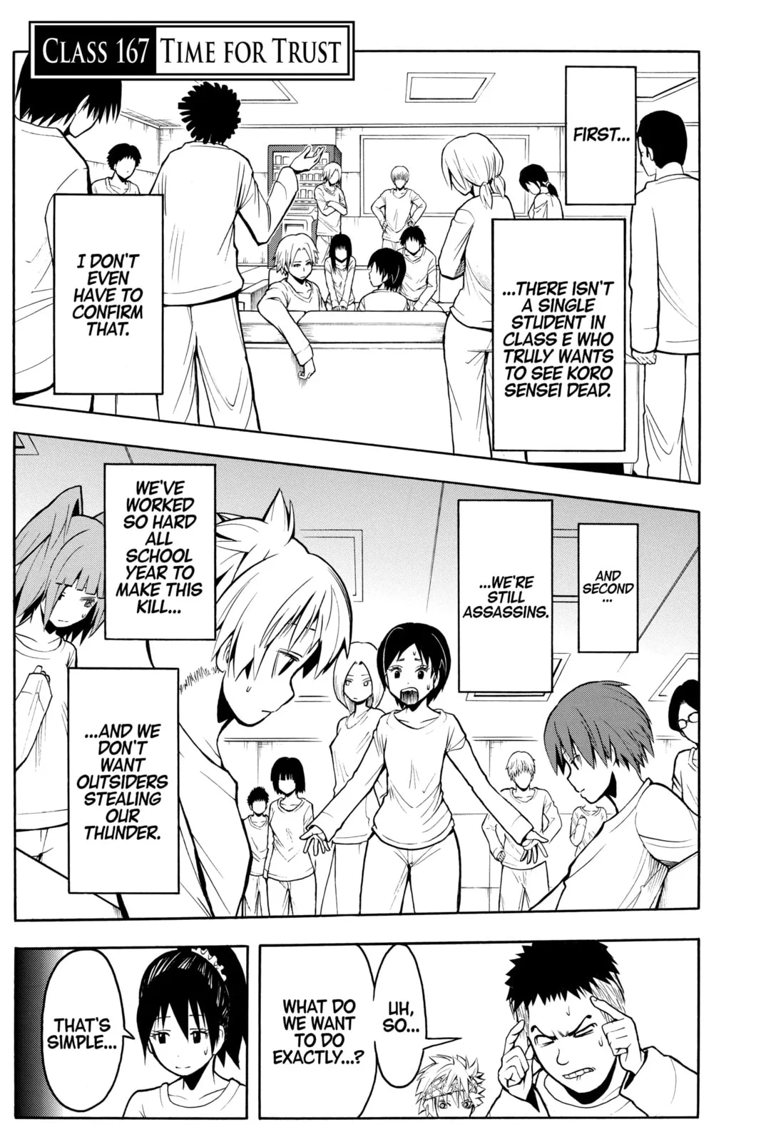 Assassination Classroom β Chapter 167 β Page 1