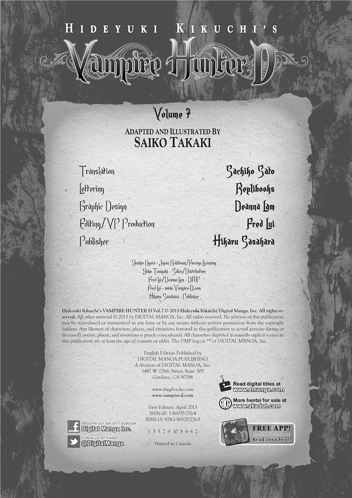 Vampire Hunter D β Chapter Vol 7 β Page 3
