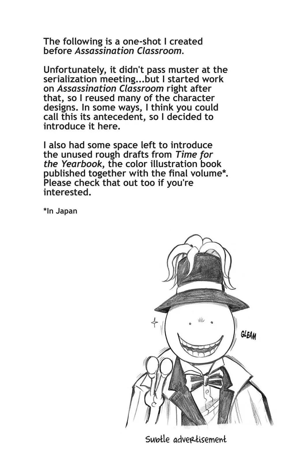 Assassination Classroom — Chapter 180.9 — Page 1