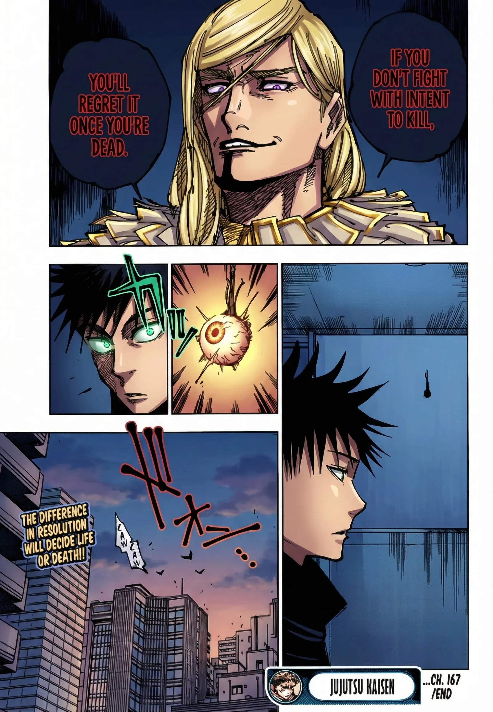Jujutsu Kaisen Colored Manga JJK — Chapter 167 — Page 19