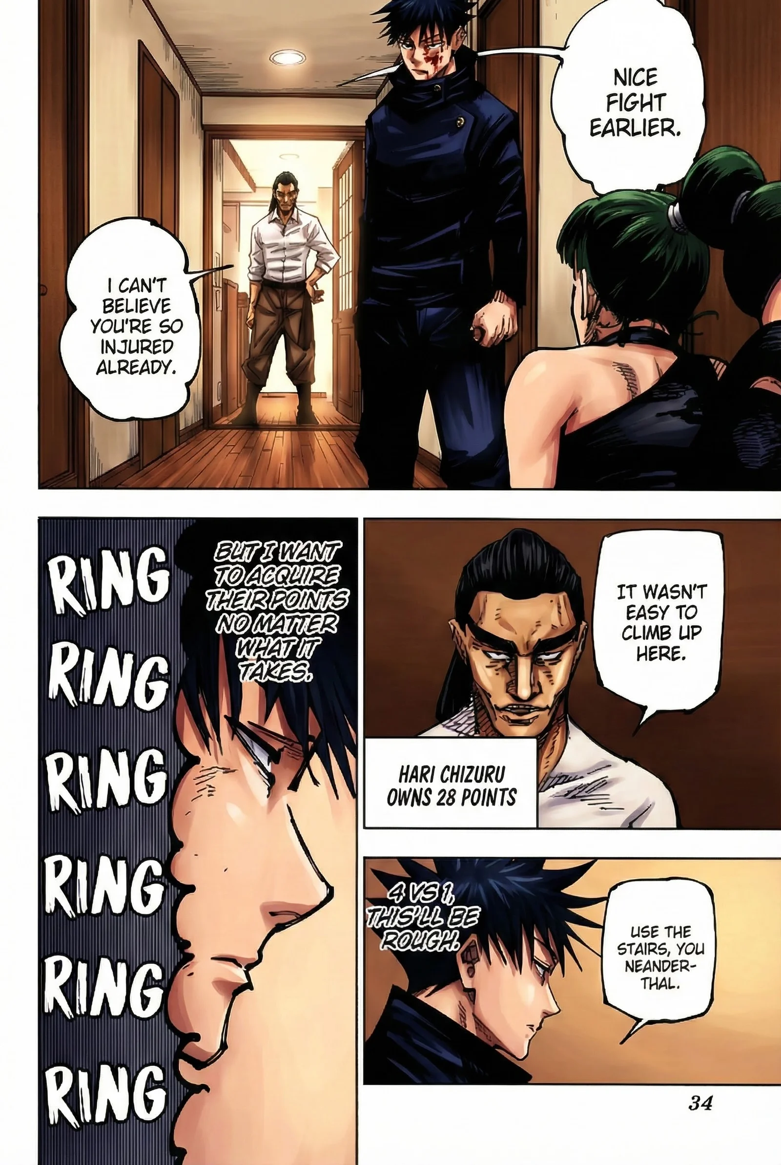 Jujutsu Kaisen Colored Manga JJK — Chapter 168 — Page 8