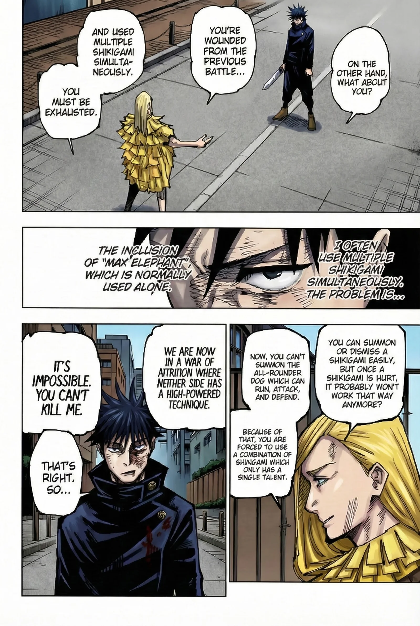 Jujutsu Kaisen Colored Manga JJK — Chapter 170 — Page 8