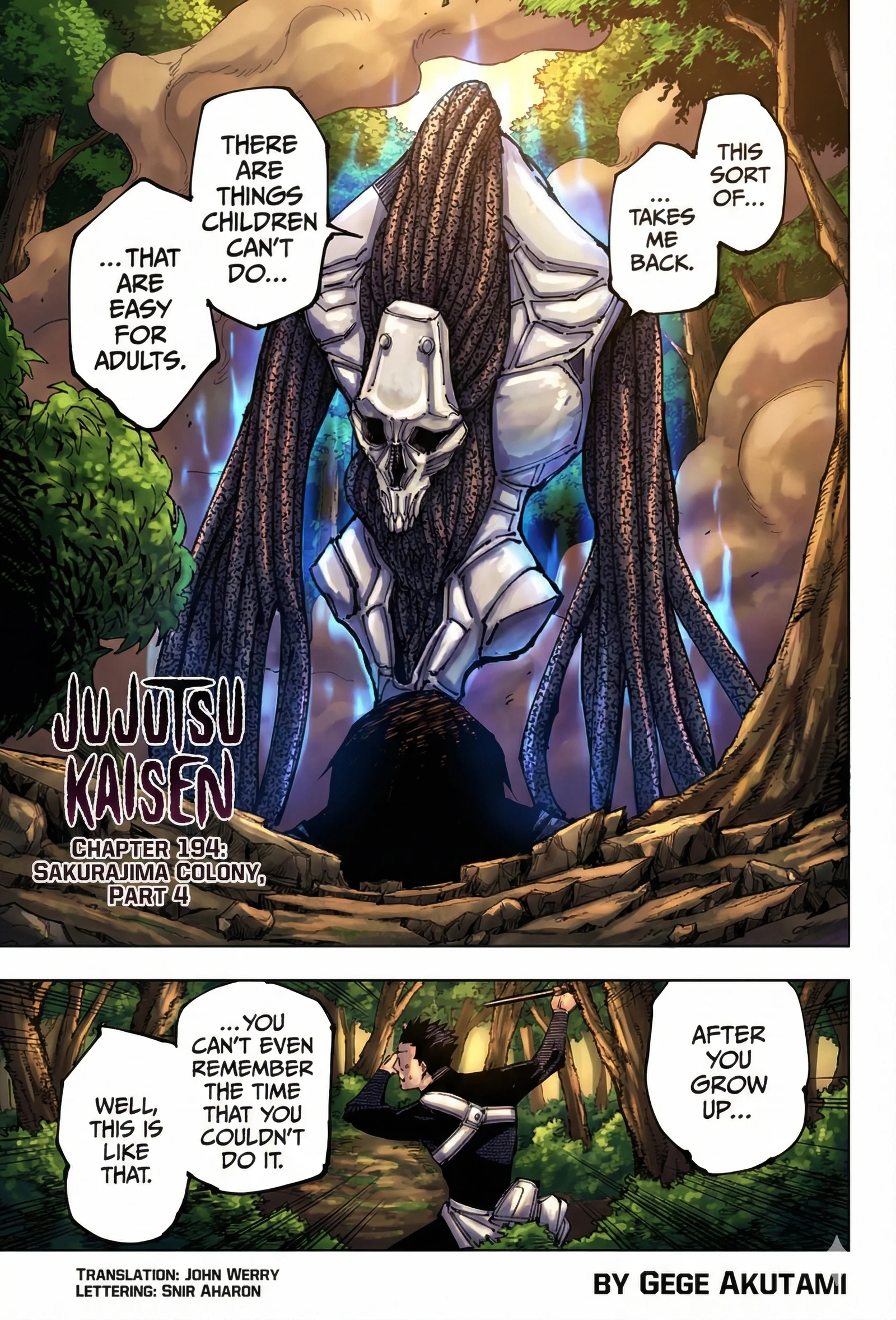 Jujutsu Kaisen Colored Manga JJK — Chapter 194 — Page 1