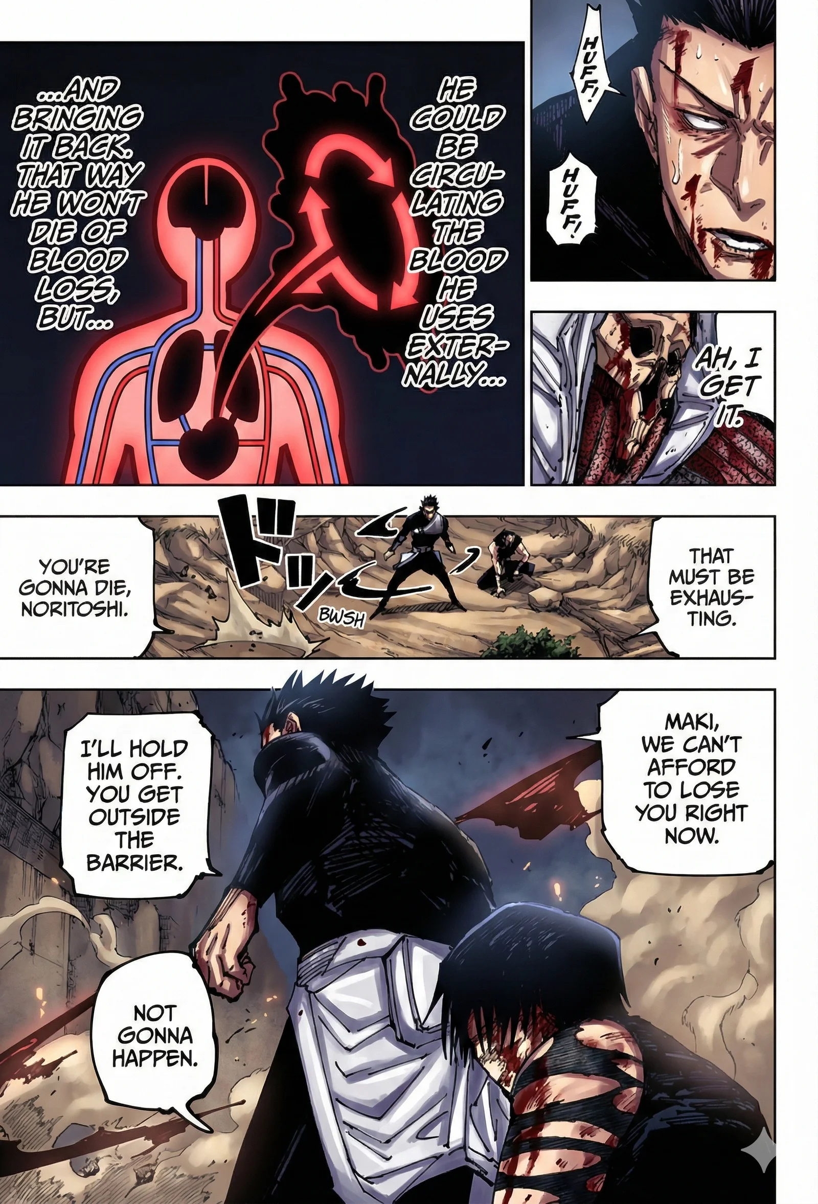 Jujutsu Kaisen Colored Manga JJK — Chapter 194 — Page 5