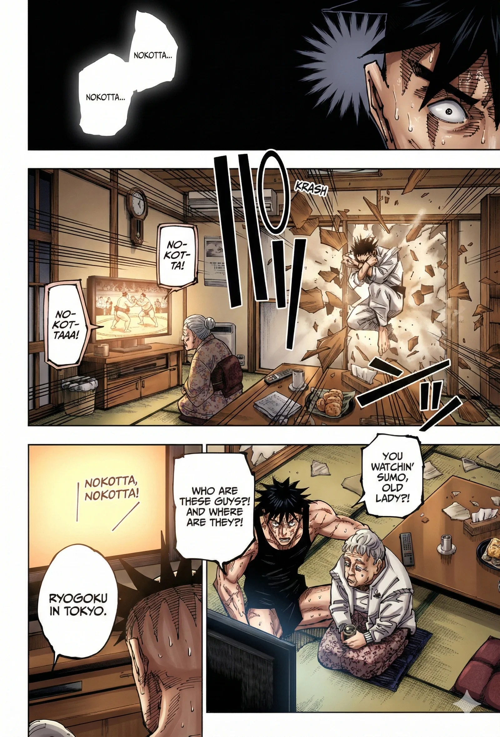 Jujutsu Kaisen Colored Manga JJK — Chapter 195 — Page 5