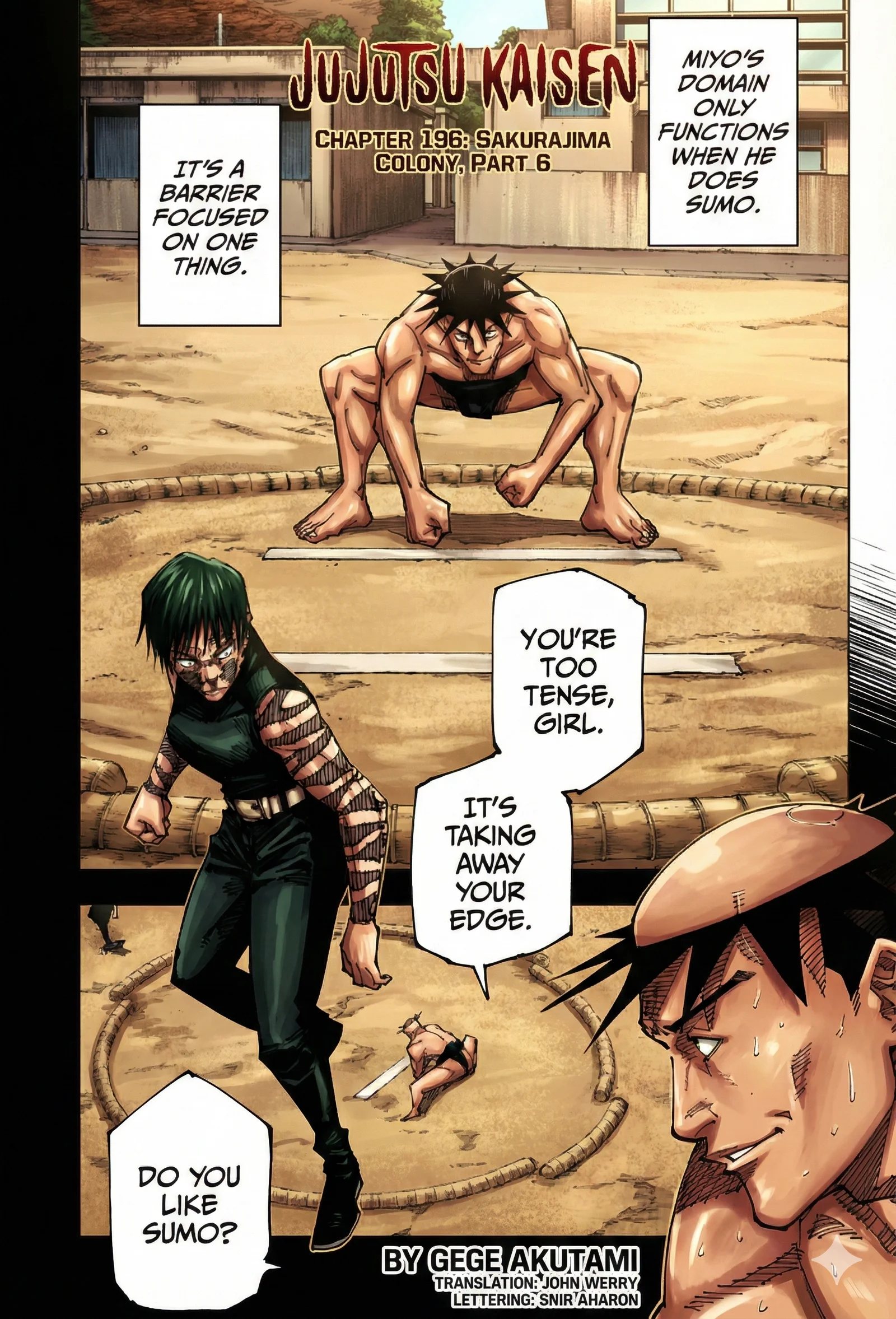 Jujutsu Kaisen Colored Manga JJK — Chapter 196 — Page 1