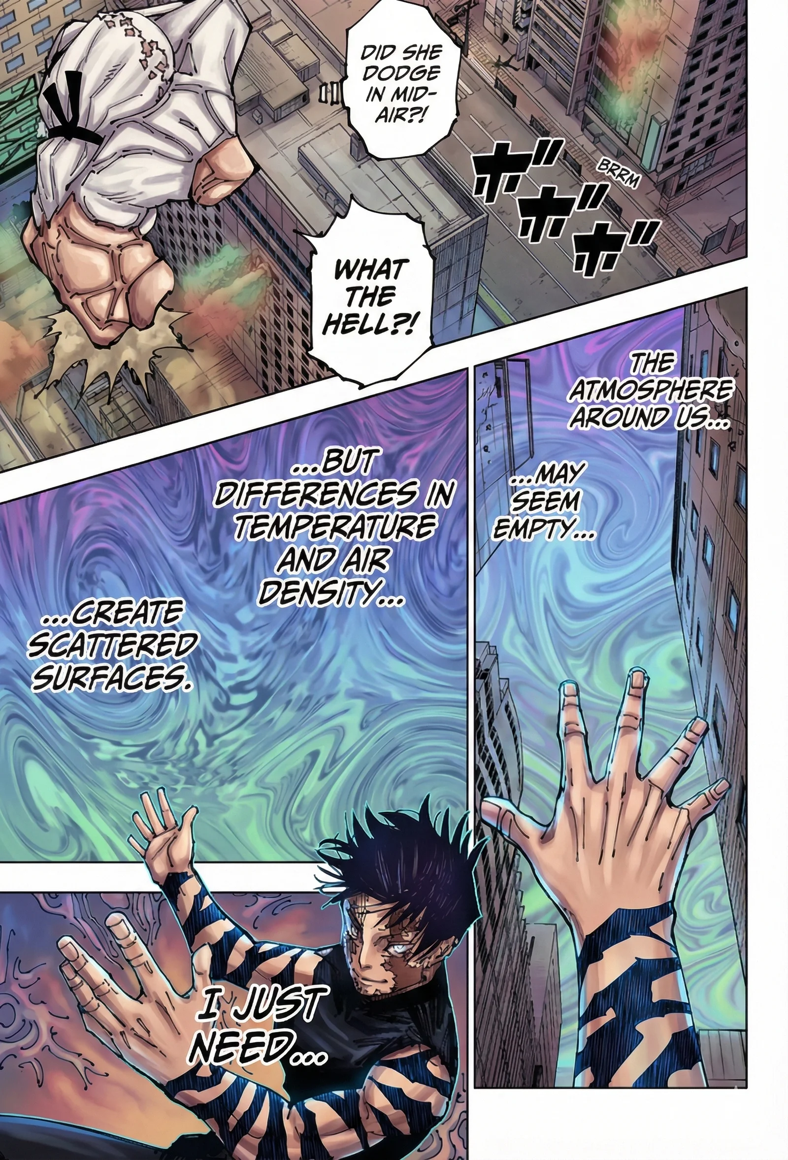 Jujutsu Kaisen Colored Manga JJK — Chapter 197 — Page 12