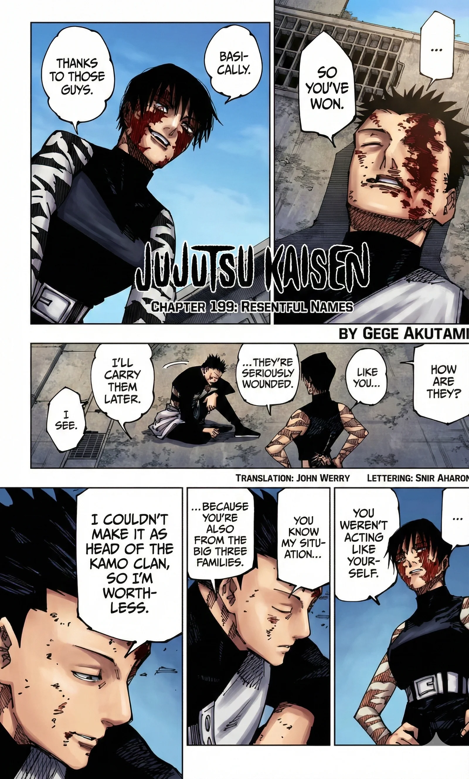 Jujutsu Kaisen Colored Manga JJK — Chapter 199 — Page 1