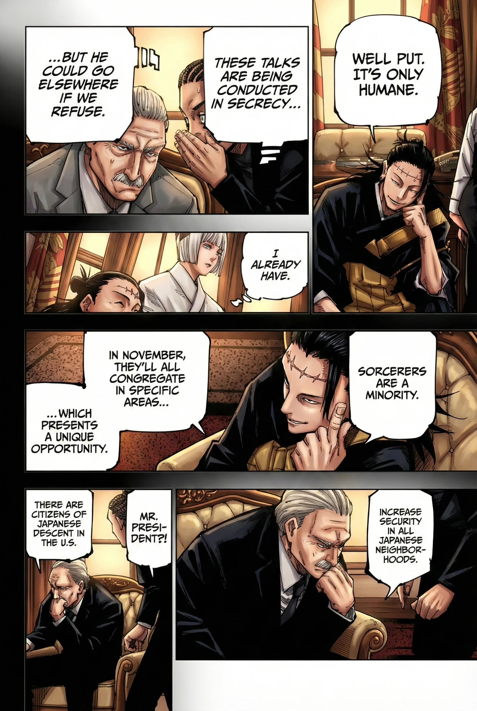 Jujutsu Kaisen Colored Manga JJK — Chapter 201 — Page 4