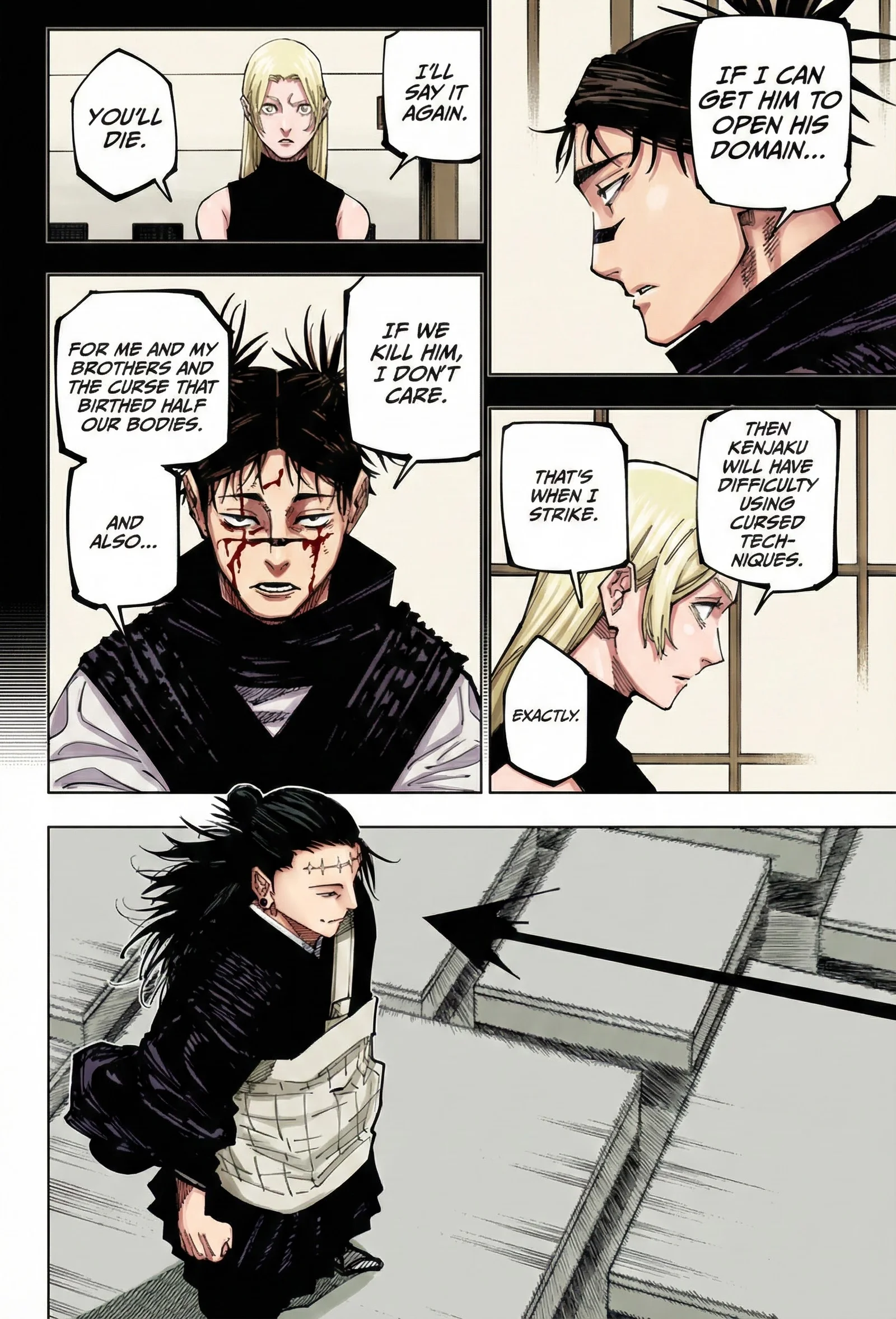 Jujutsu Kaisen Colored Manga JJK — Chapter 203 — Page 2