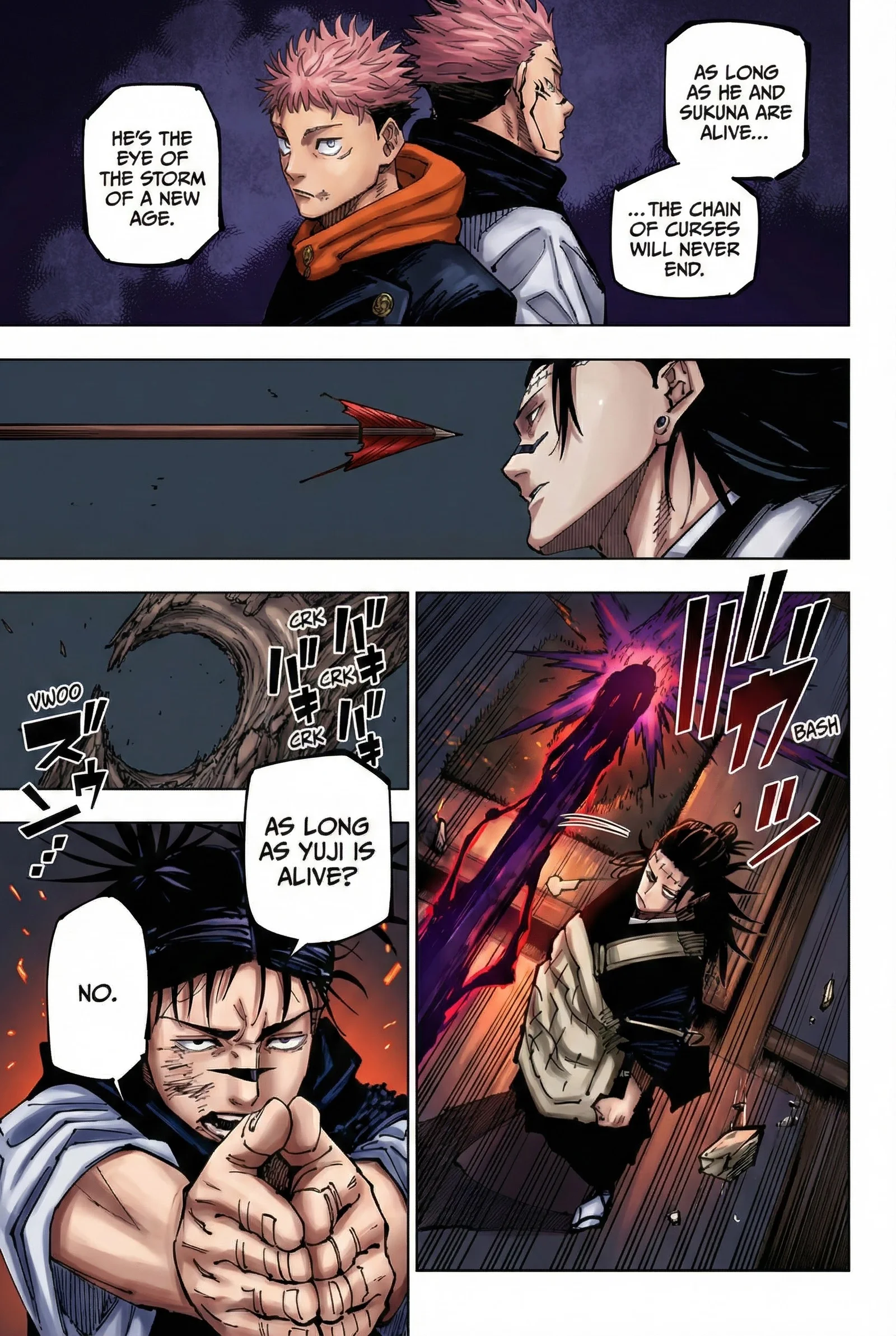 Jujutsu Kaisen Colored Manga JJK — Chapter 203 — Page 8