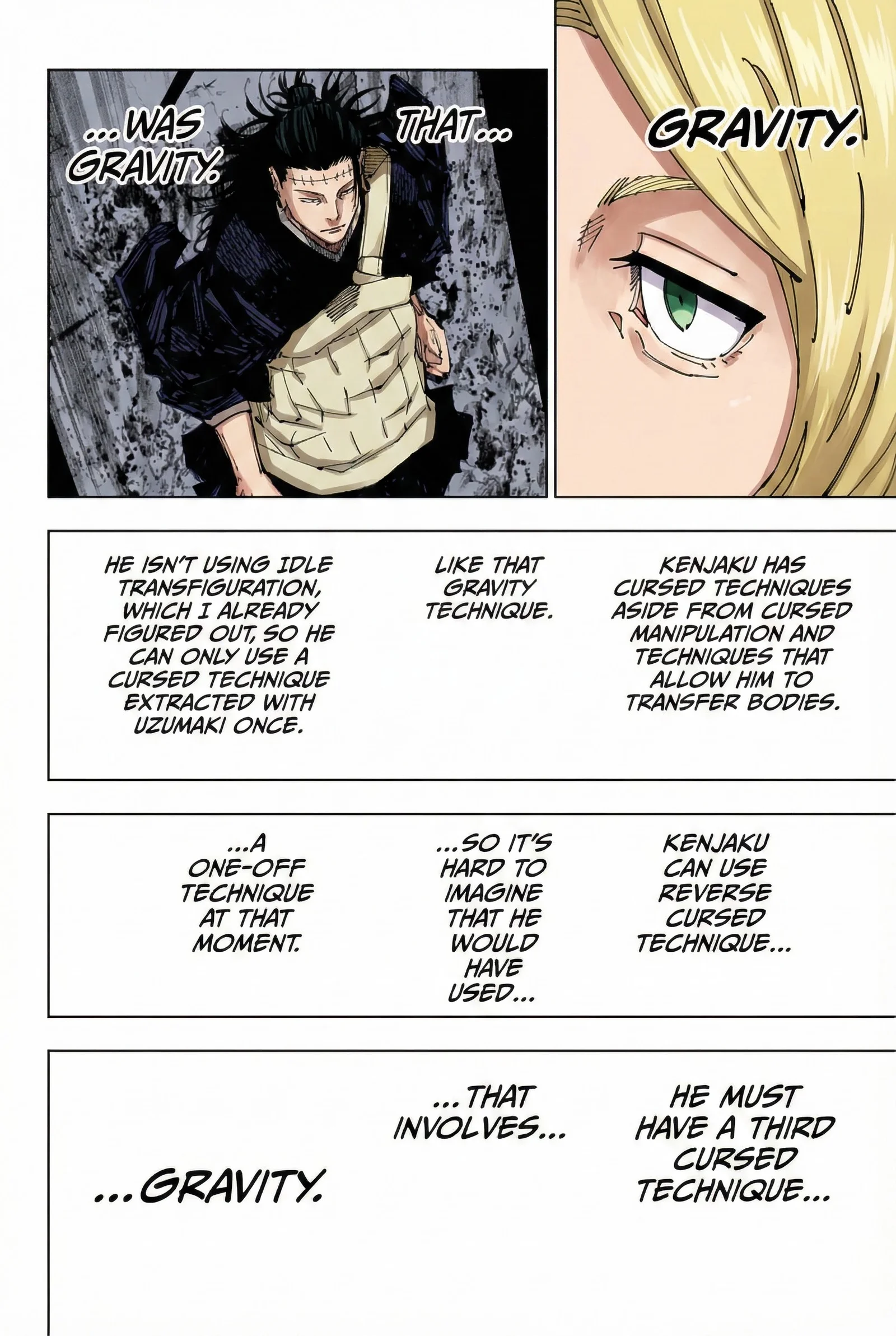 Jujutsu Kaisen Colored Manga JJK — Chapter 205 — Page 15