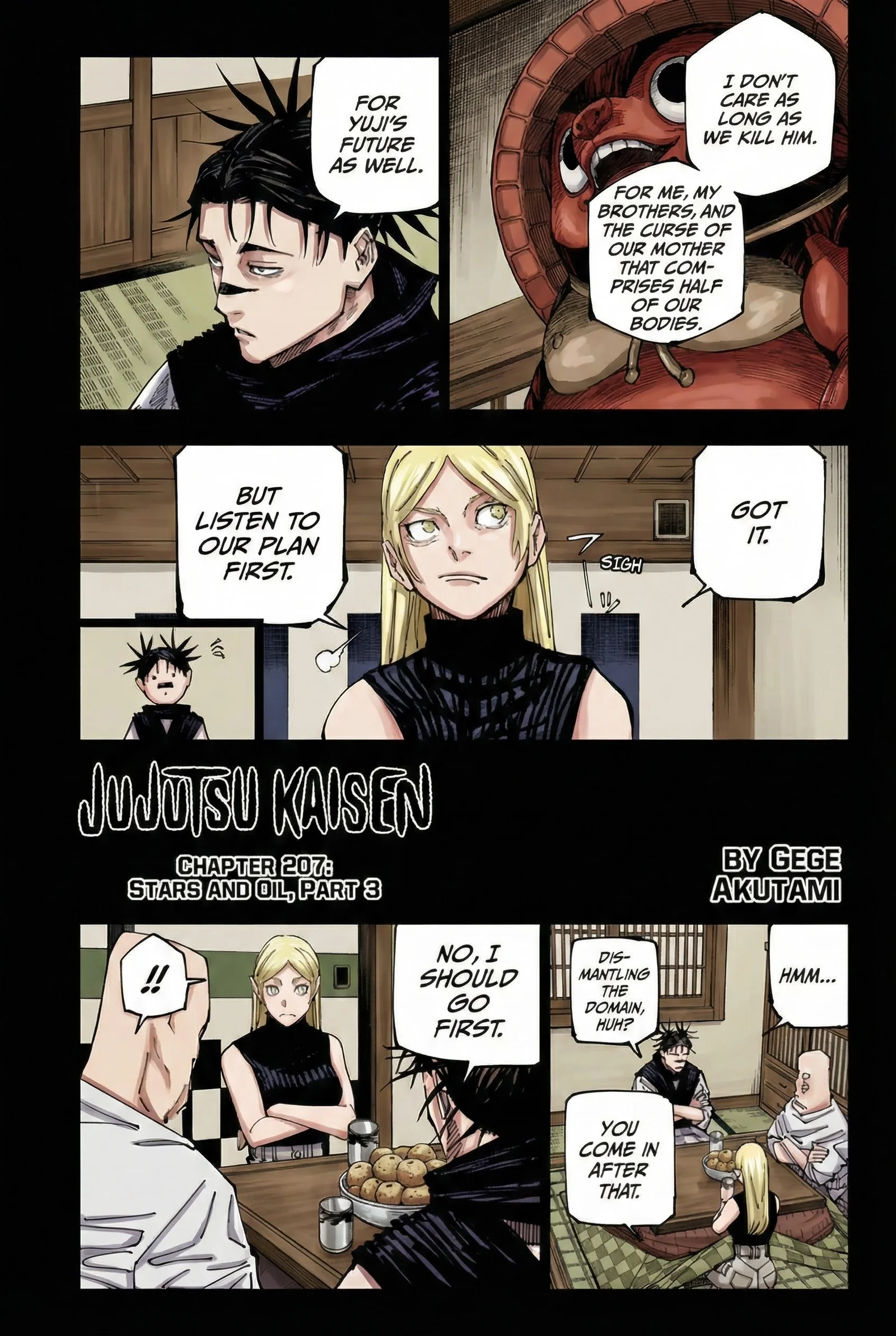Jujutsu Kaisen Colored Manga JJK — Chapter 207 — Page 1