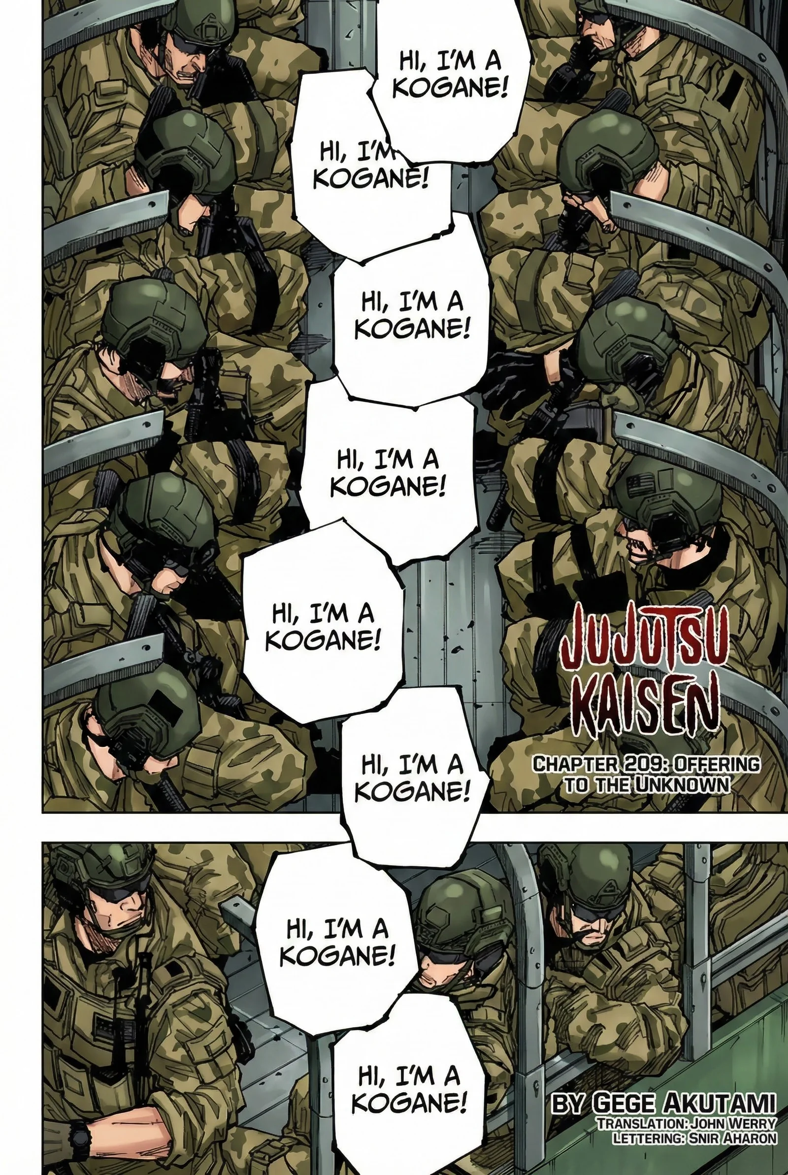 Jujutsu Kaisen Colored Manga JJK — Chapter 209 — Page 2