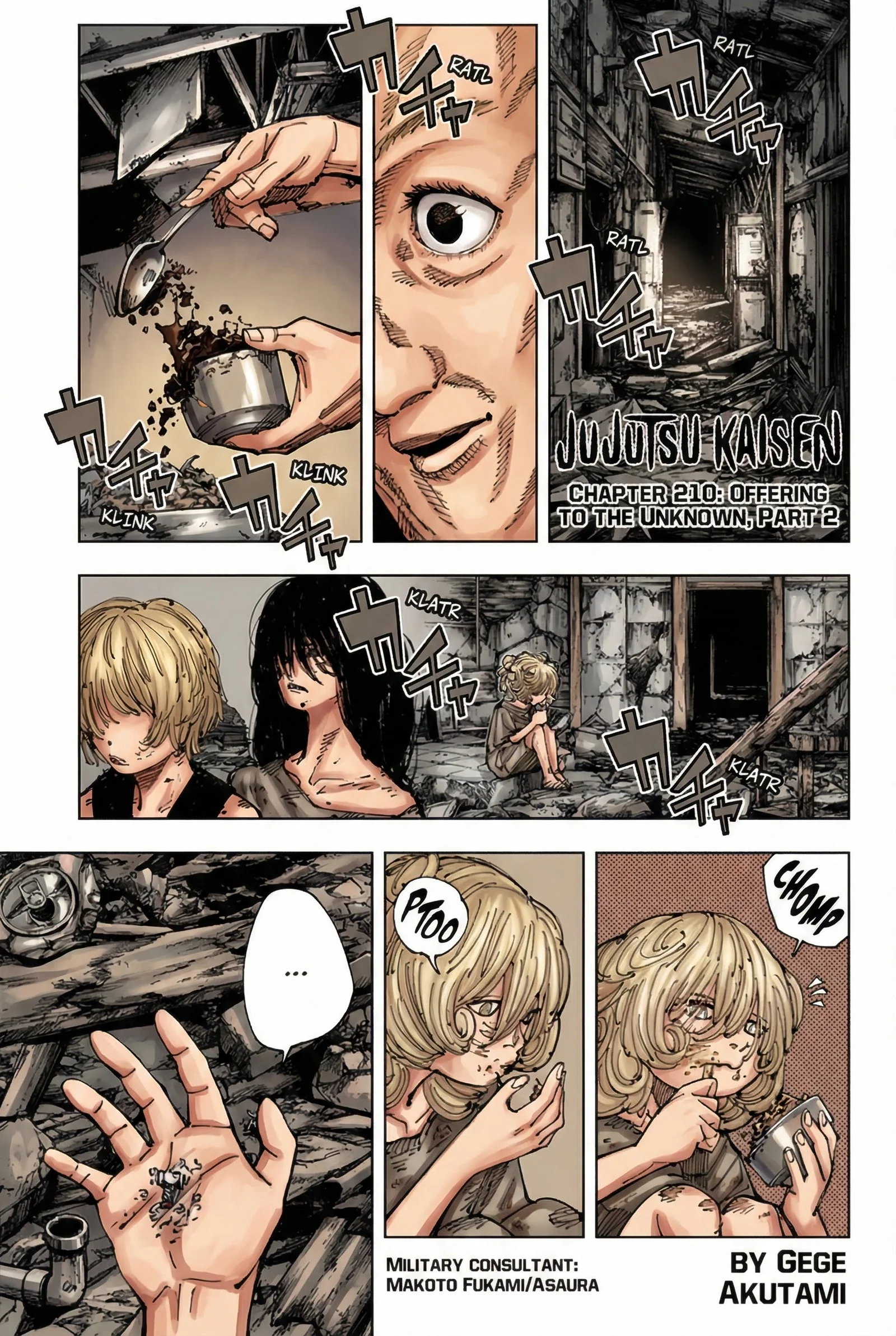 Jujutsu Kaisen Colored Manga JJK — Chapter 210 — Page 1