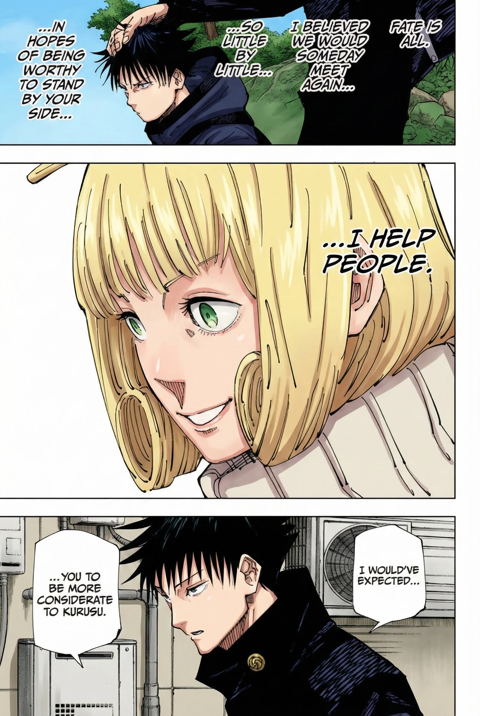 Jujutsu Kaisen Colored Manga JJK — Chapter 210 — Page 17