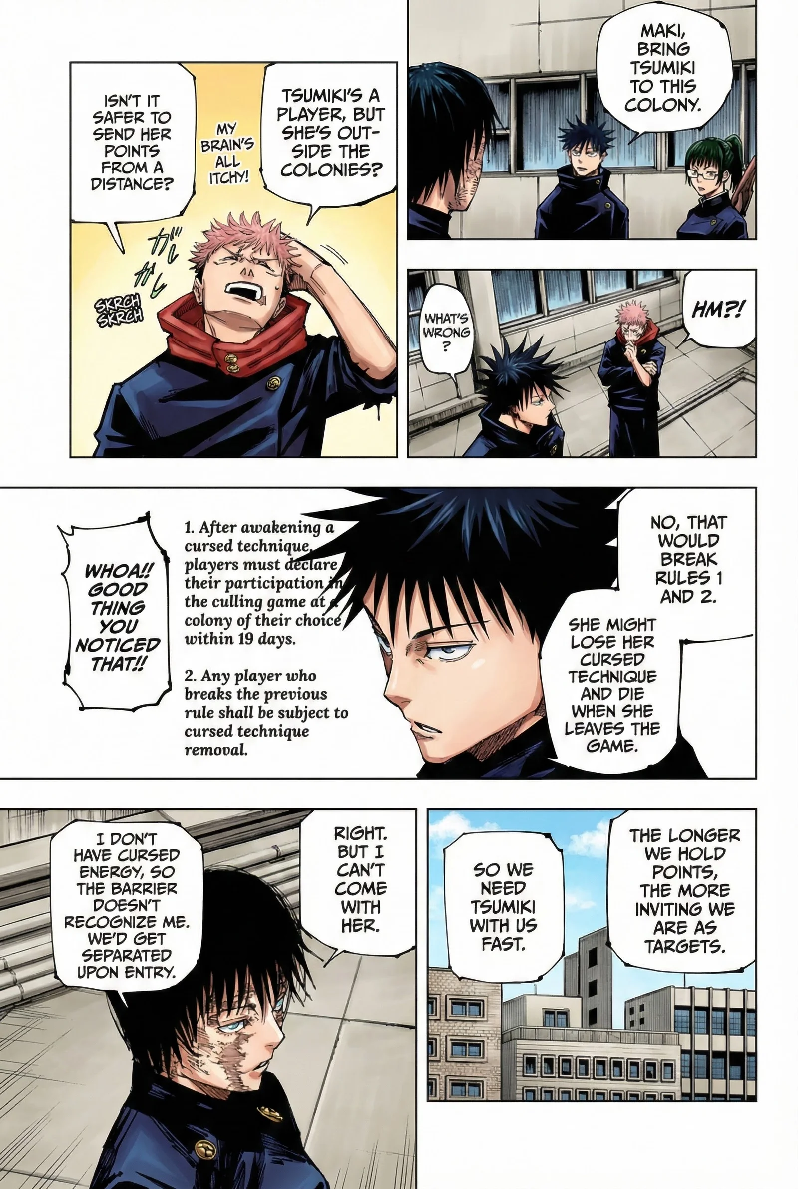 Jujutsu Kaisen Colored Manga JJK — Chapter 211 — Page 13