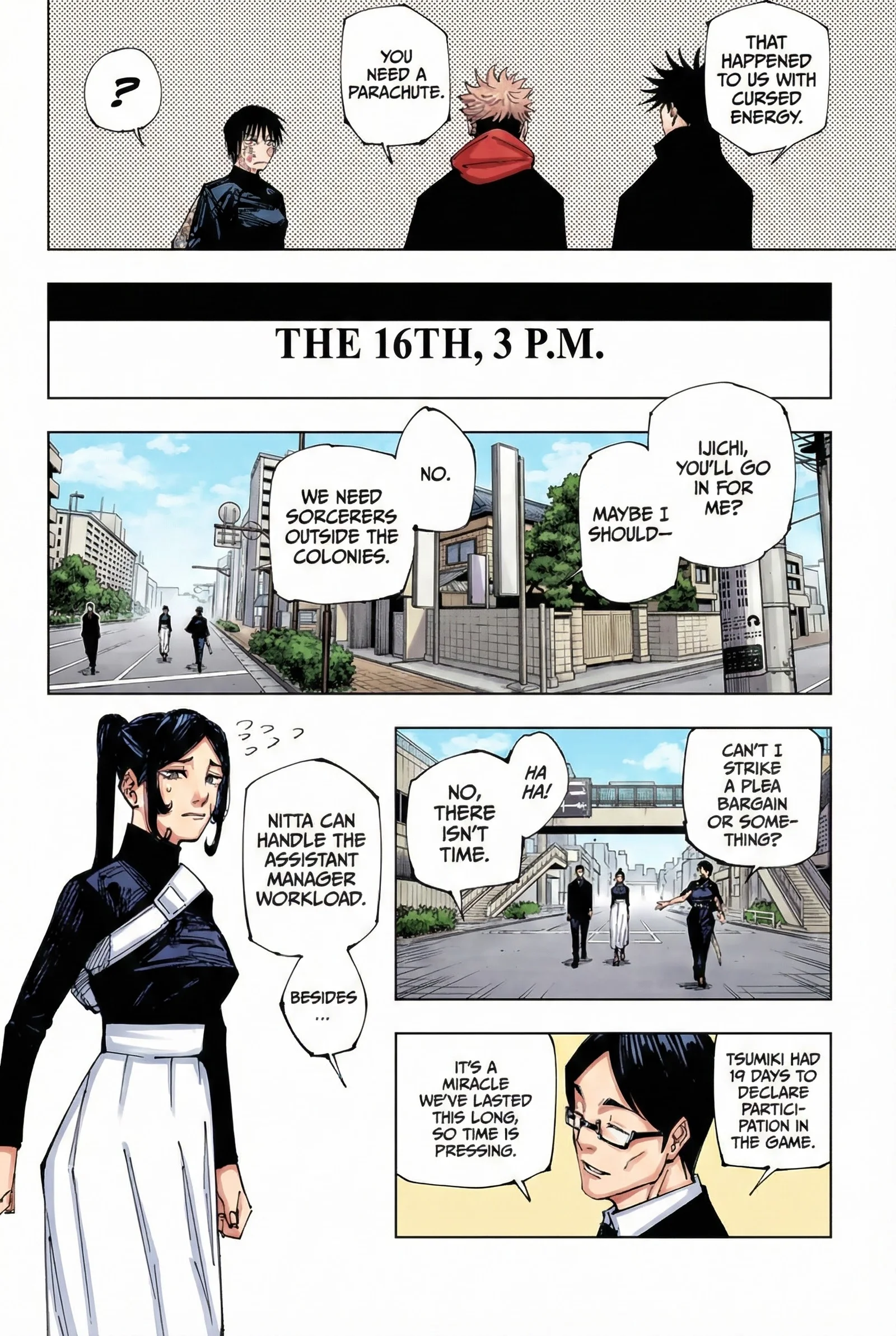Jujutsu Kaisen Colored Manga JJK — Chapter 211 — Page 14