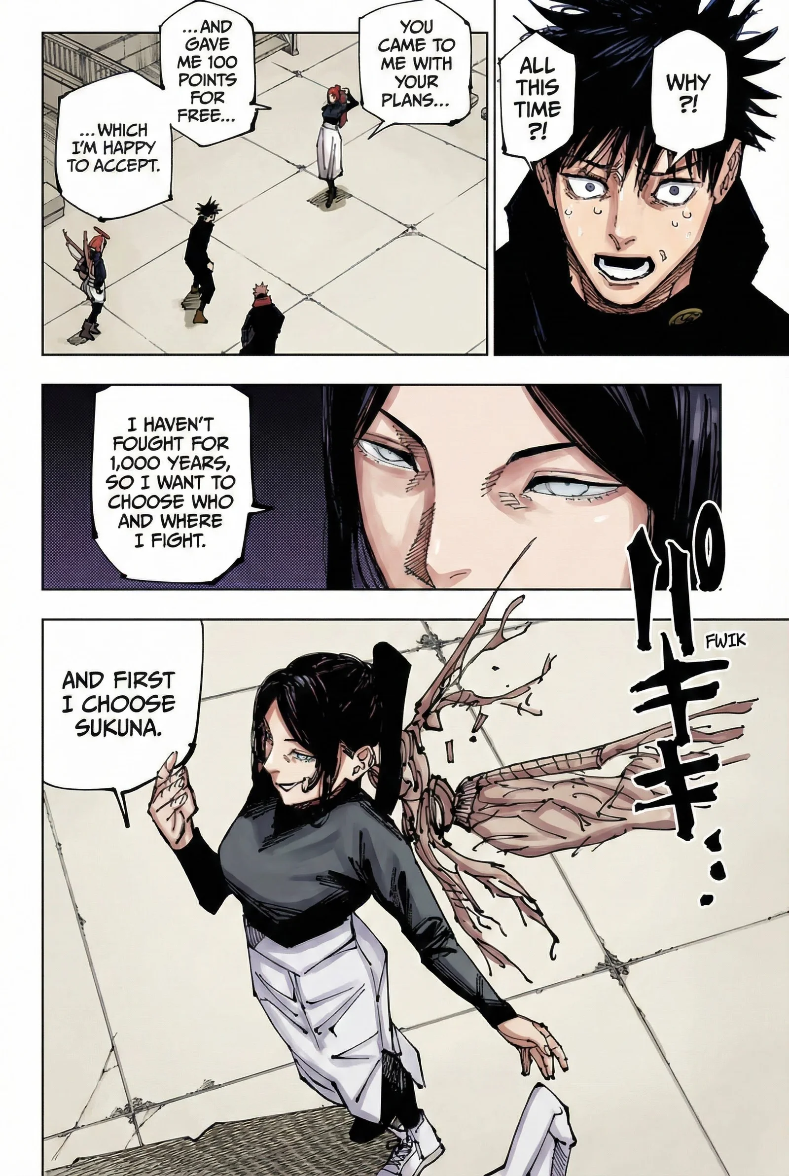 Jujutsu Kaisen Colored Manga JJK — Chapter 212 — Page 12