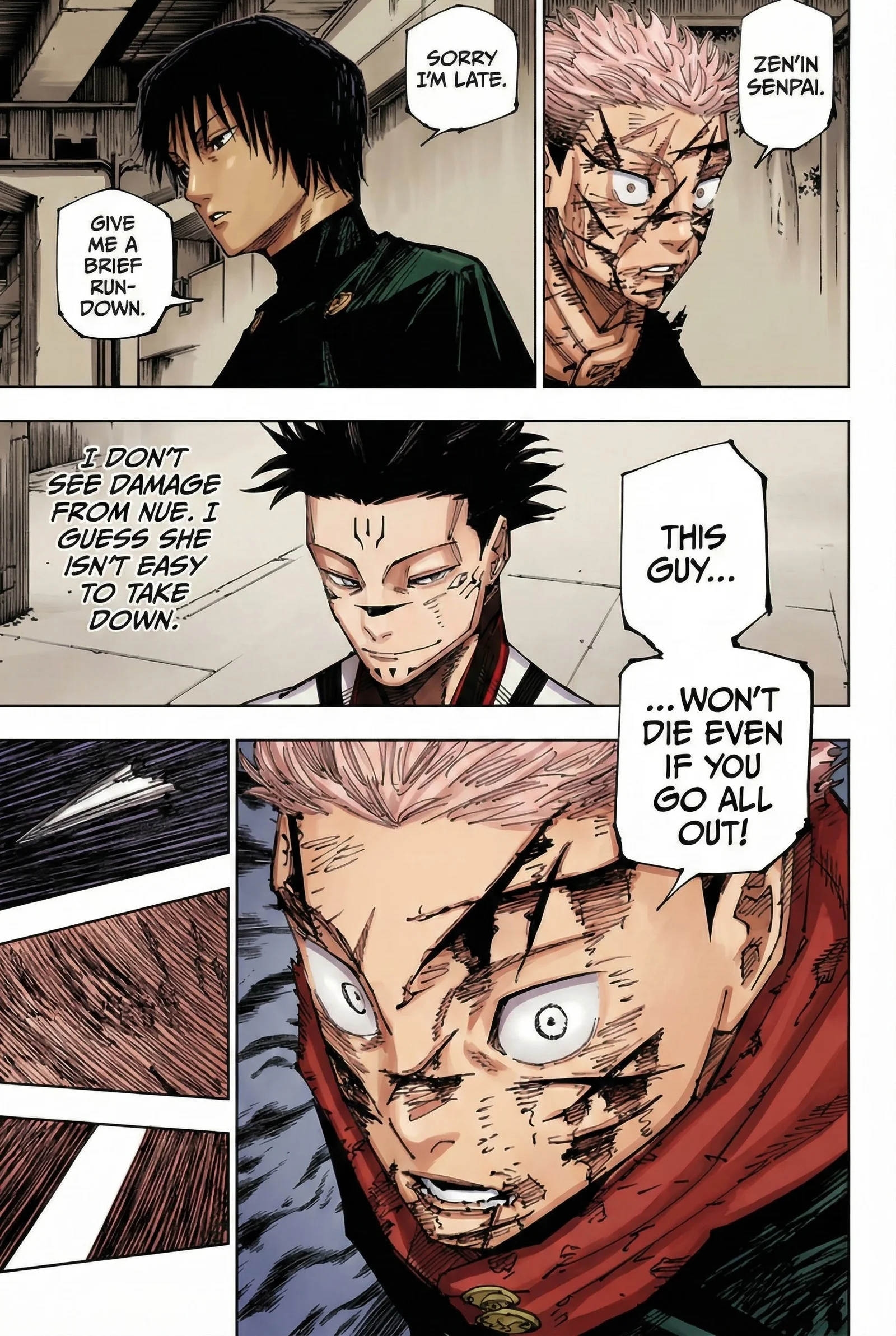 Jujutsu Kaisen Colored Manga JJK — Chapter 215 — Page 4