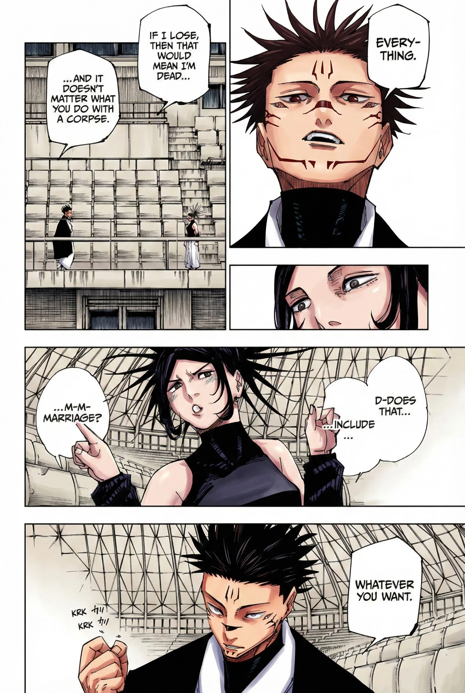 Jujutsu Kaisen Colored Manga JJK — Chapter 217 — Page 6