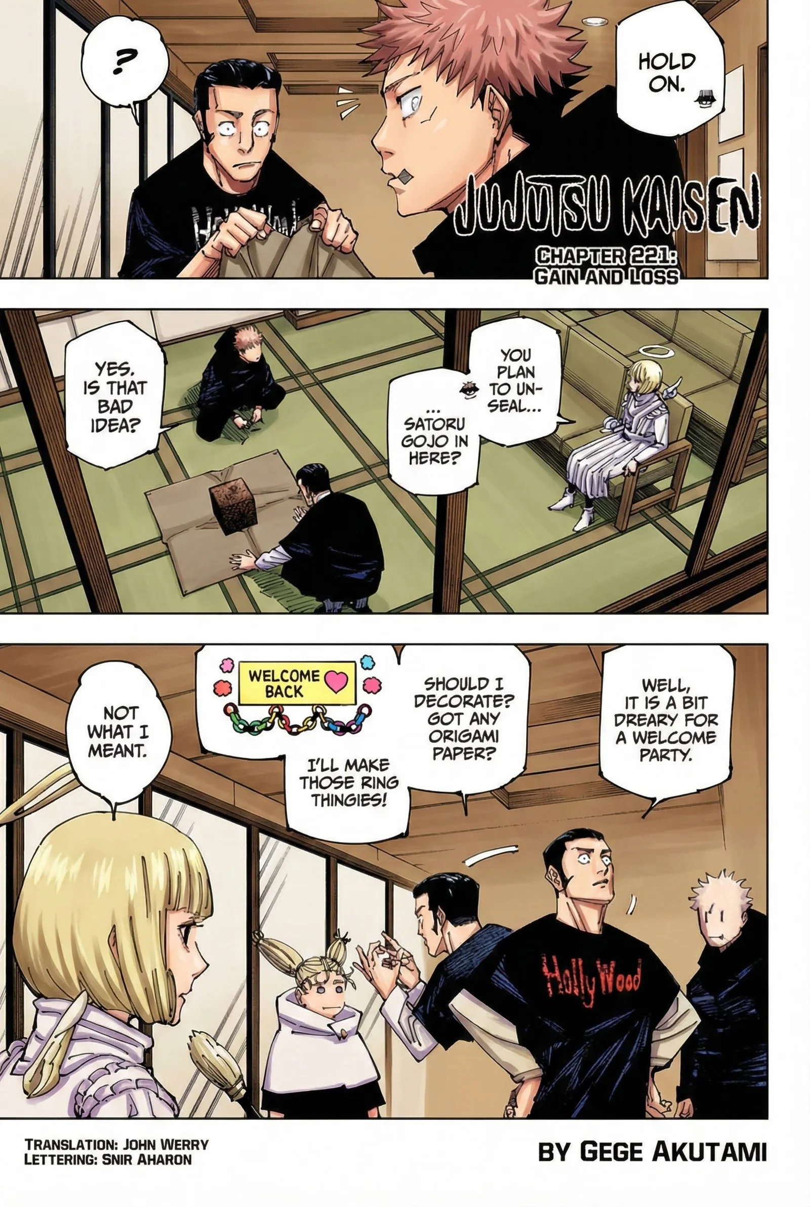 Jujutsu Kaisen Colored Manga JJK — Chapter 221 — Page 1