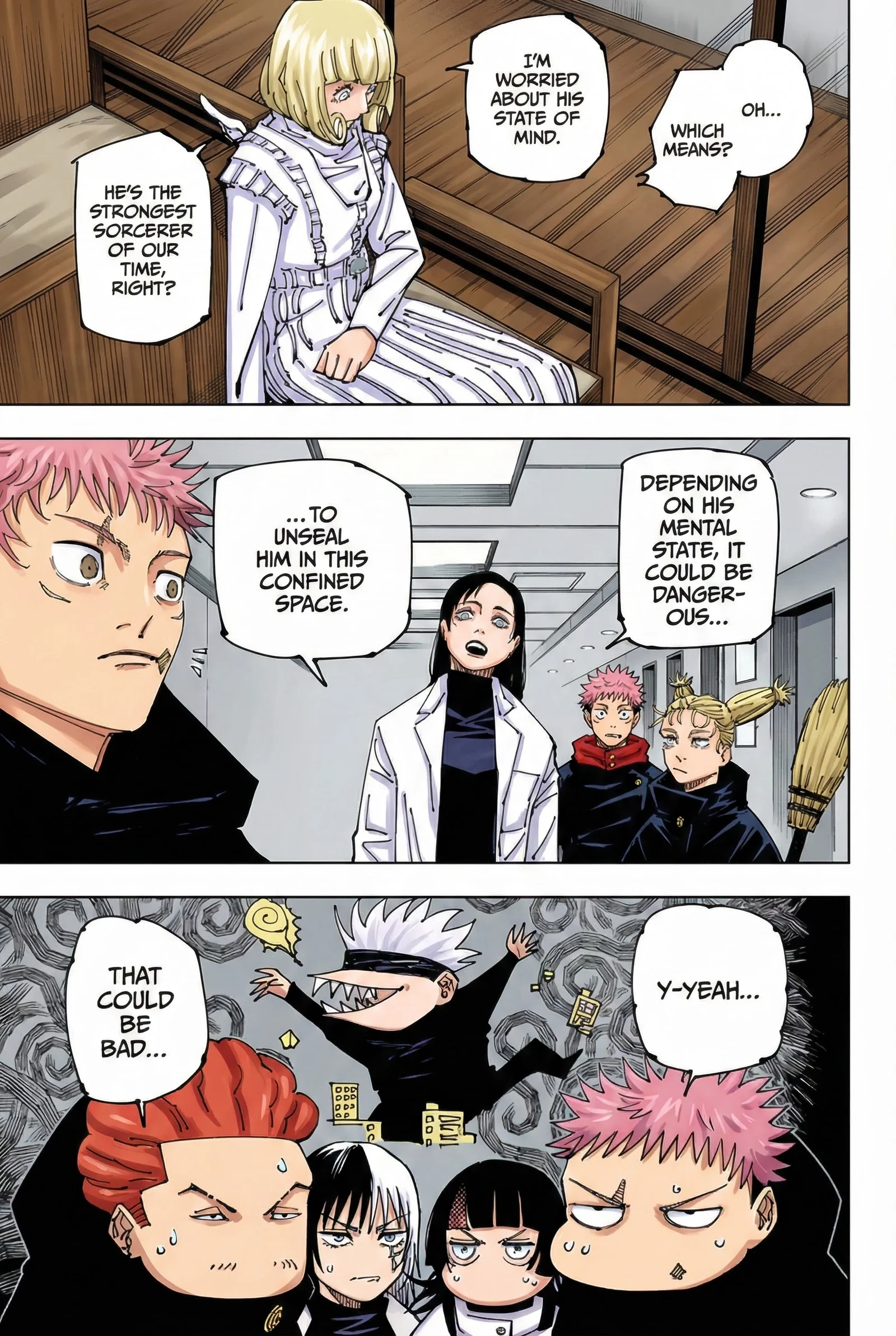Jujutsu Kaisen Colored Manga JJK — Chapter 221 — Page 3