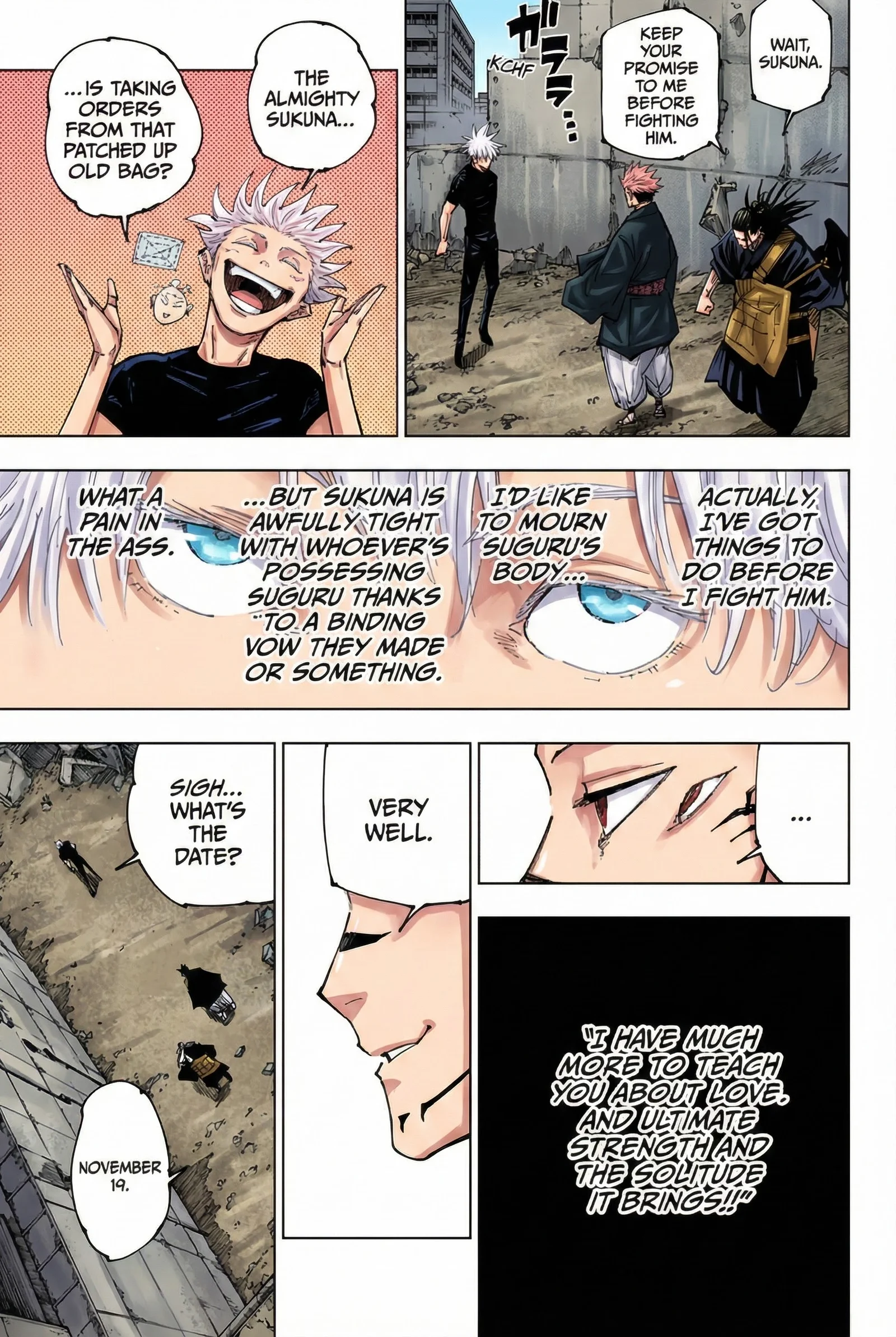 Jujutsu Kaisen Colored Manga JJK — Chapter 221 — Page 17