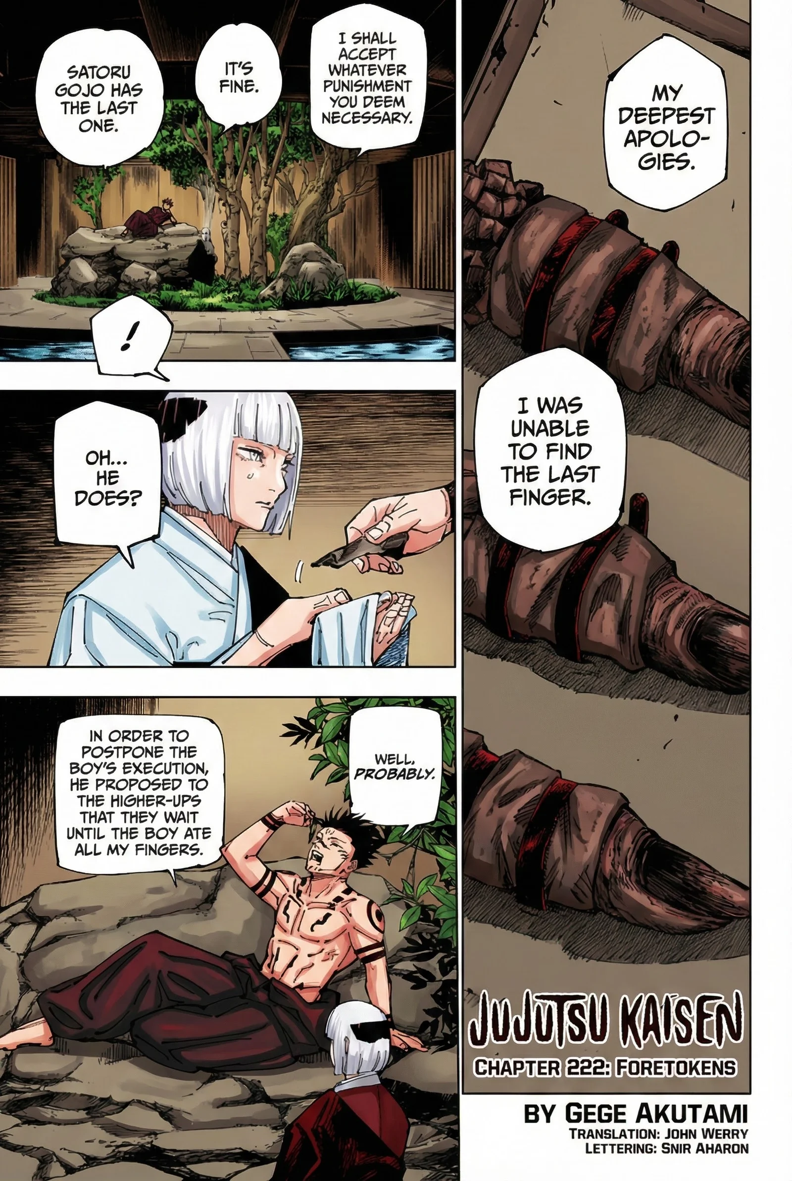 Jujutsu Kaisen Colored Manga JJK β Chapter 222 β Page 1