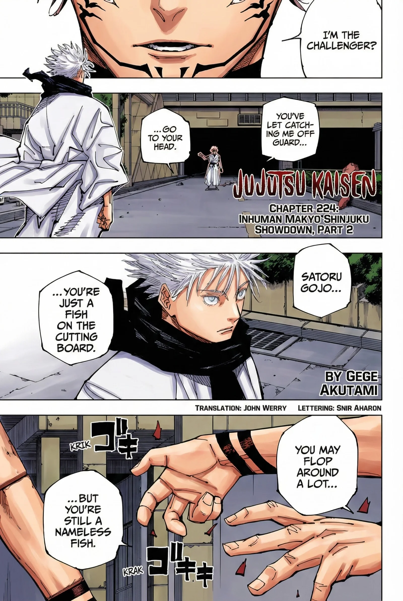 Jujutsu Kaisen Colored Manga JJK — Chapter 224 — Page 1