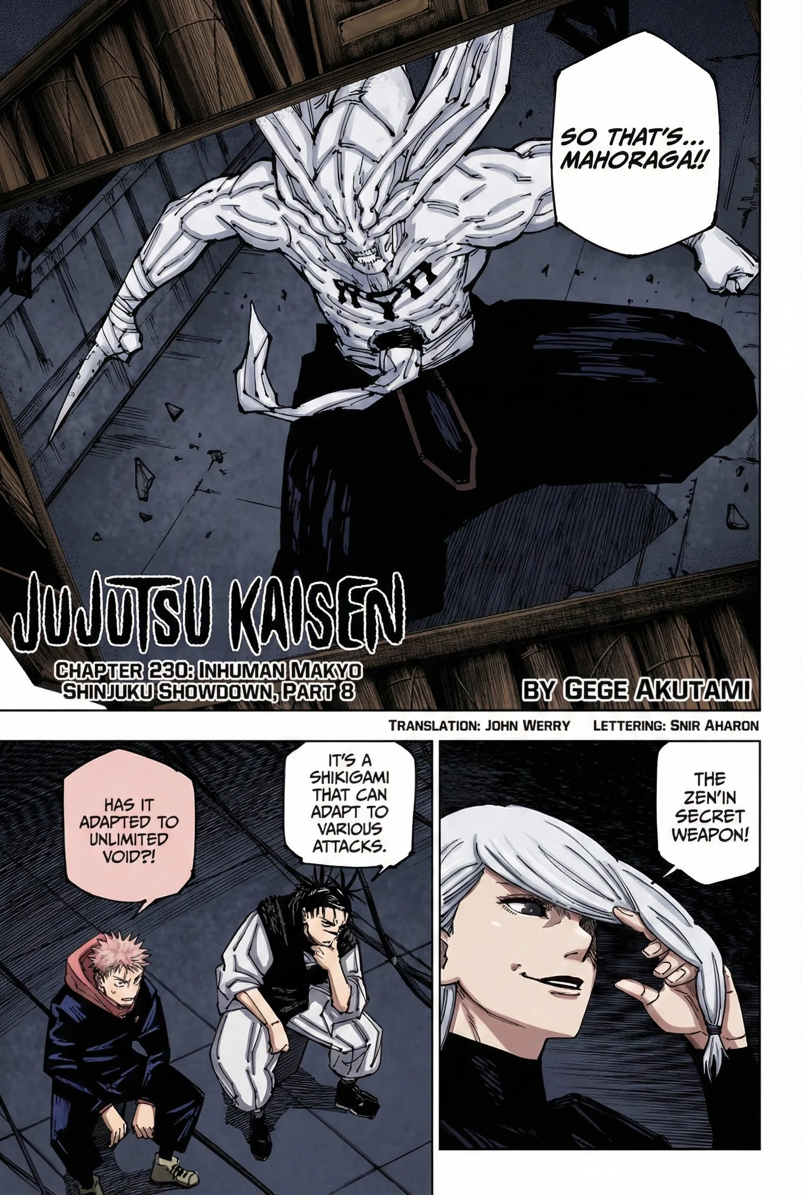 Jujutsu Kaisen Colored Manga JJK — Chapter 230 — Page 1